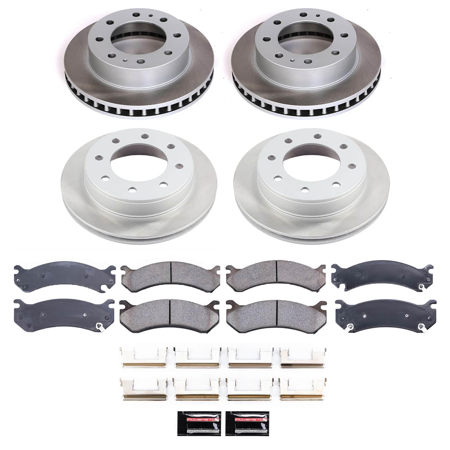 Power Stop 01-03 Chevrolet Silverado 1500 HD Front and Rear Semi-Coated Rotor Kit (1x psbSC2020, 1x psbSC2036) thumbnail 5