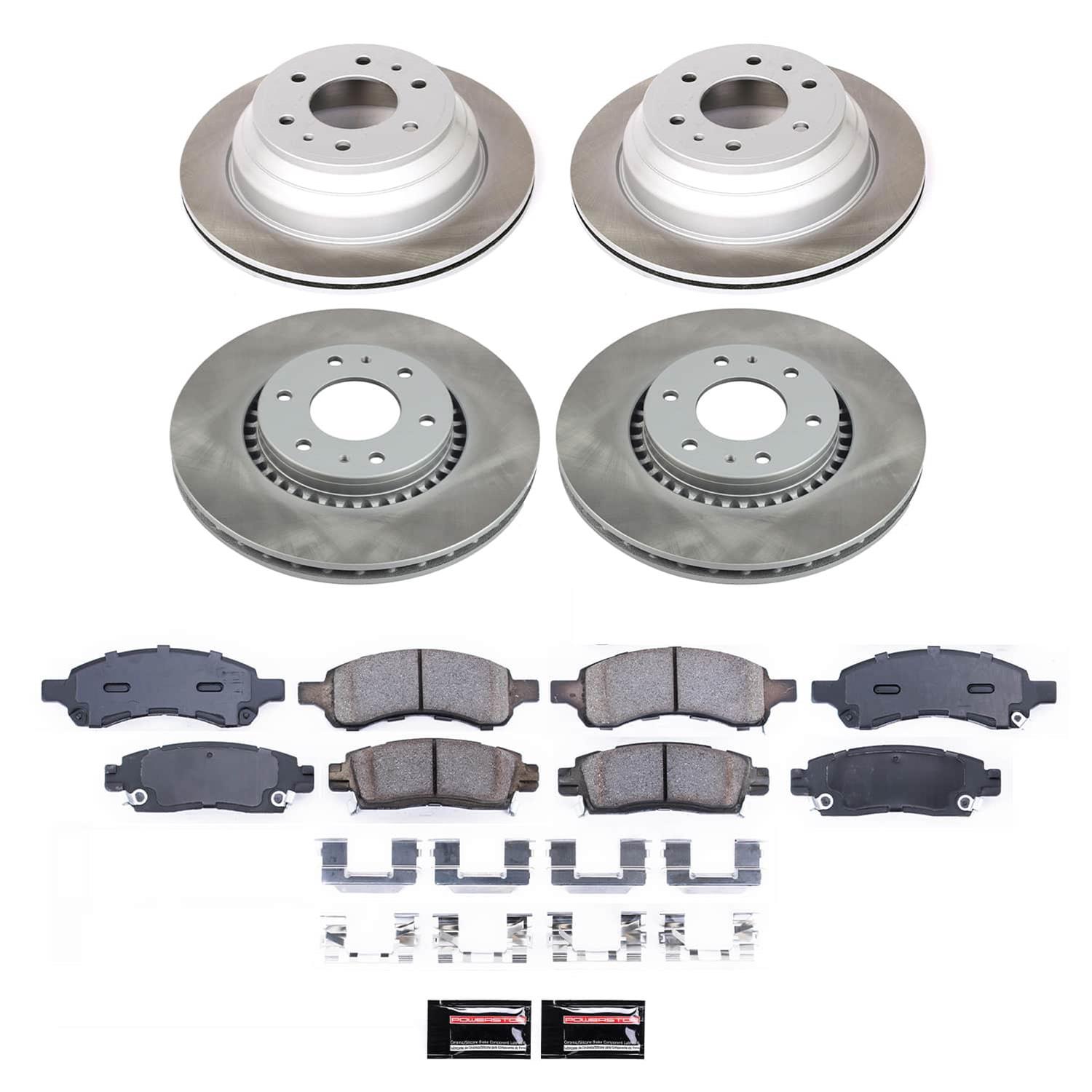 Power Stop 06-07 Buick Rainier Front and Rear Semi-Coated Rotor Kit (1x psbSC2050, 1x psbSC2059) thumbnail 5