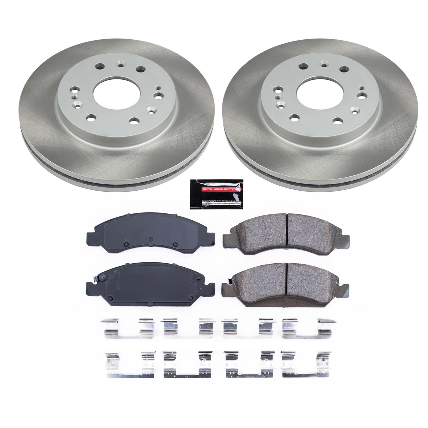 Power Stop 15-20 Cadillac Escalade Front and Rear Semi-Coated Rotor Kit (1x psbSC2069, 1x psbSC6562) thumbnail 7