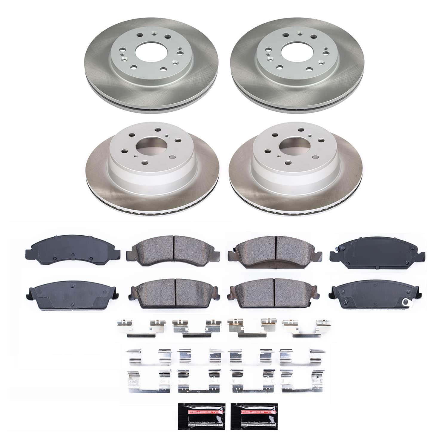 Power Stop 08-14 Cadillac Escalade Front and Rear Semi-Coated Rotor Kit (1x psbSC2069, 1x psbSC2083) thumbnail 5