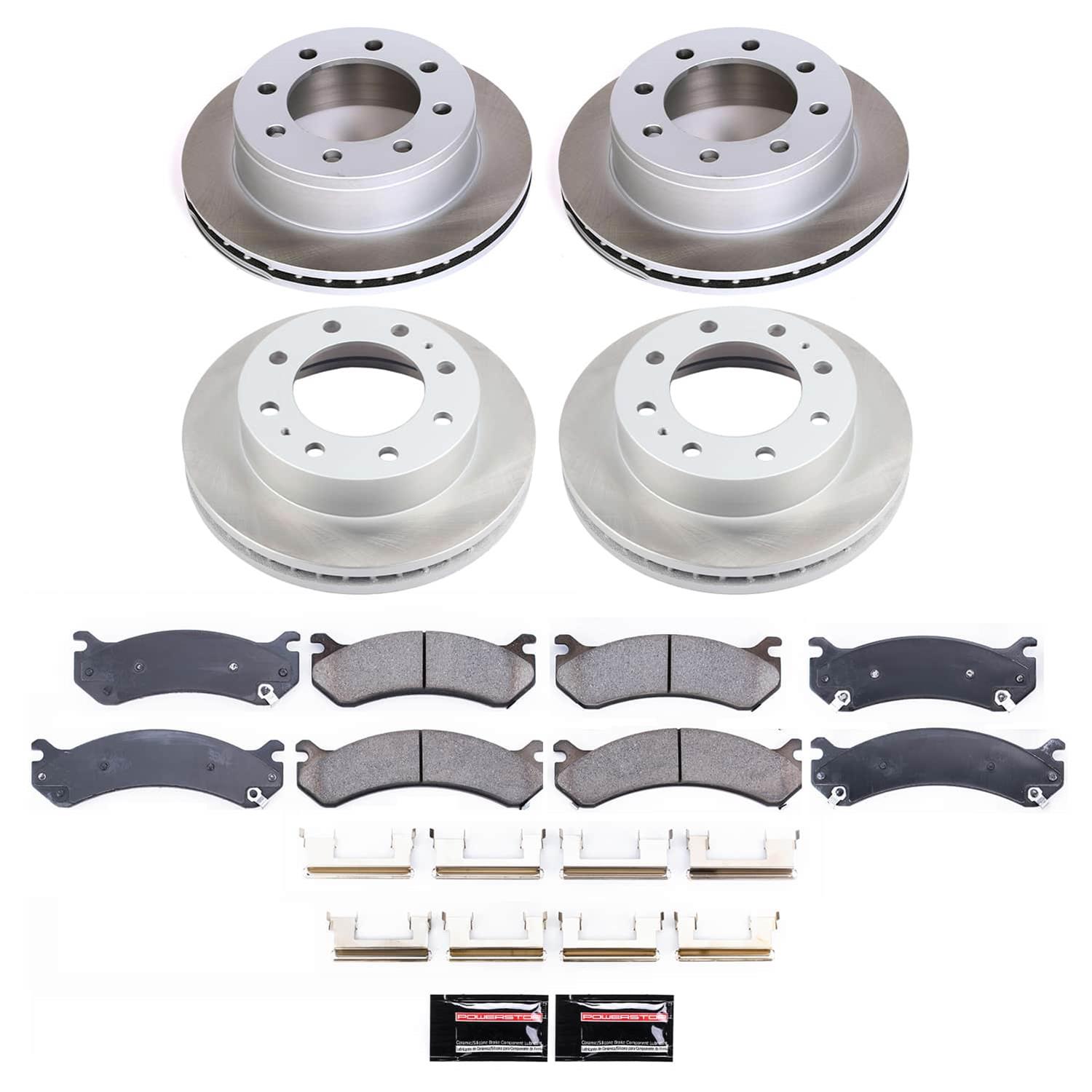 Power Stop 02-04 Chevrolet Avalanche 2500 Front and Rear Semi-Coated Rotor Kit (1x psbSC2041, 1x psbSC2071) thumbnail 5
