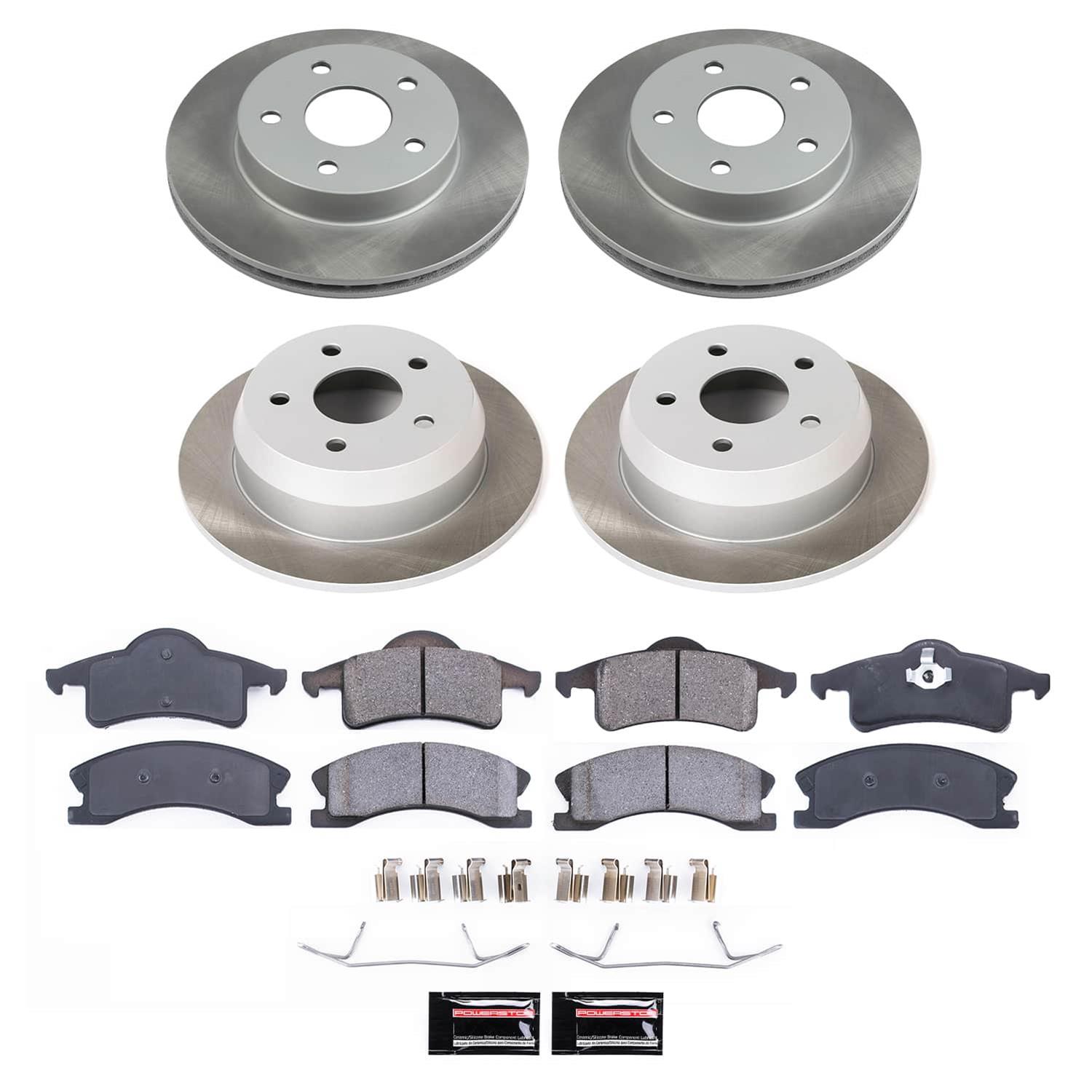 Power Stop 99-04 Jeep Grand Cherokee Front and Rear Semi-Coated Rotor Kit (1x psbSC2149, 1x psbSC2151) thumbnail 5
