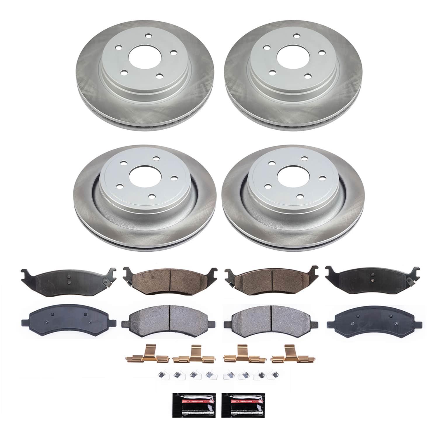 Power Stop 07-09 Chrysler Aspen Front and Rear Semi-Coated Rotor Kit (1x psbSC2163, 1x psbSC2172) thumbnail 5