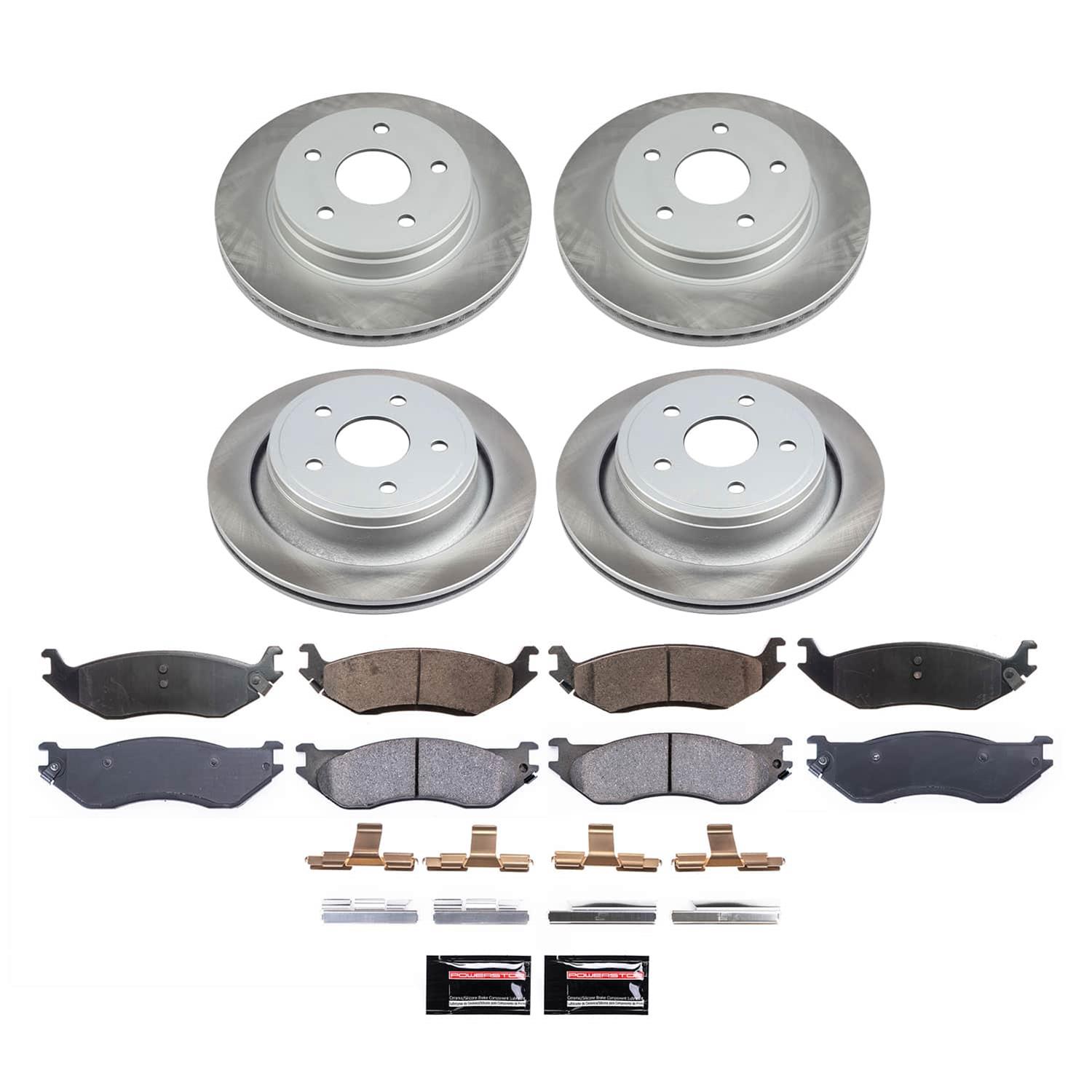 Power Stop 04-06 Dodge Durango Front and Rear Semi-Coated Rotor Kit (1x psbSC2165, 1x psbSC2172) thumbnail 5