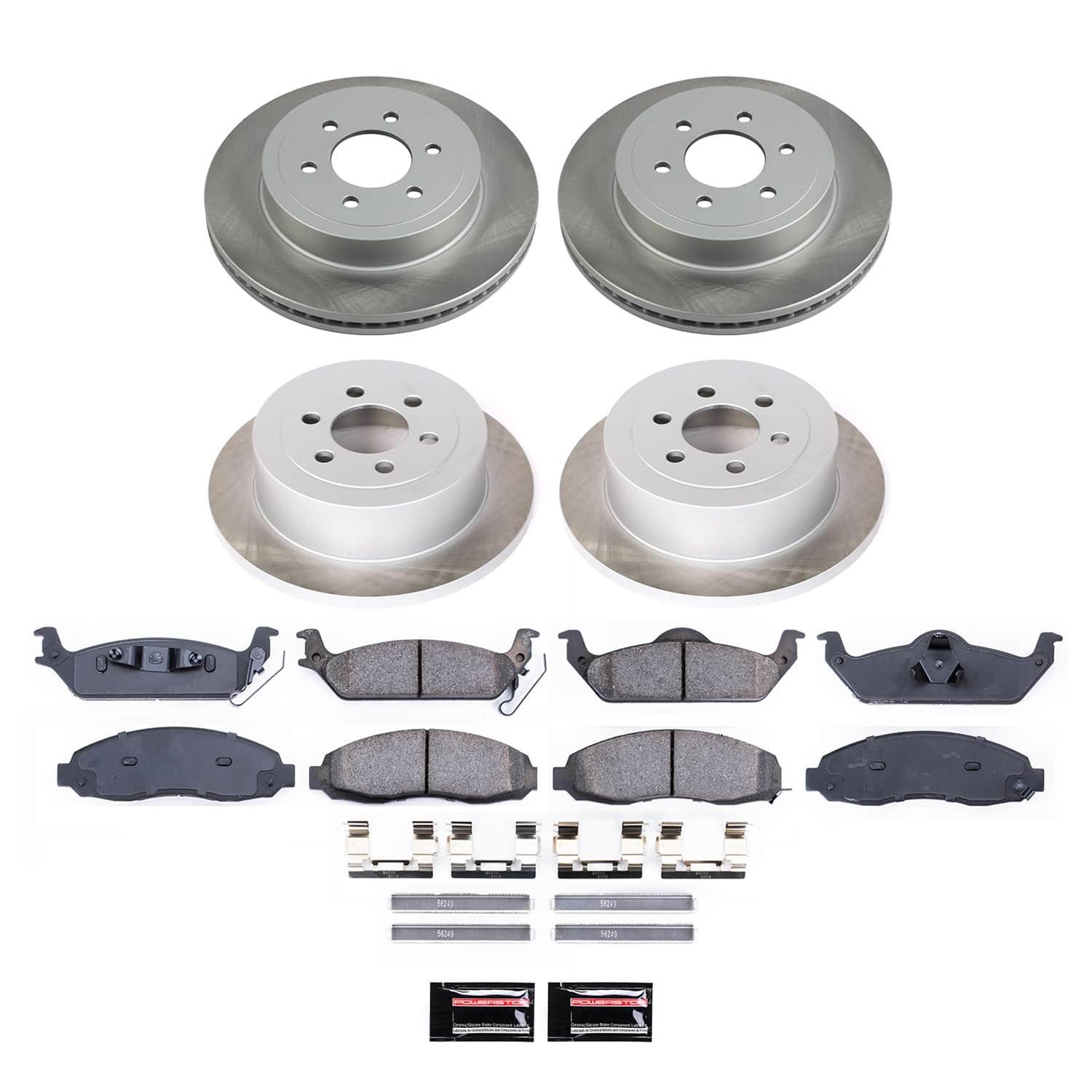 Power Stop 03-04 Dodge Dakota Front and Rear Semi-Coated Rotor Kit (1x psbSC2187, 1x psbSC2192) thumbnail 5
