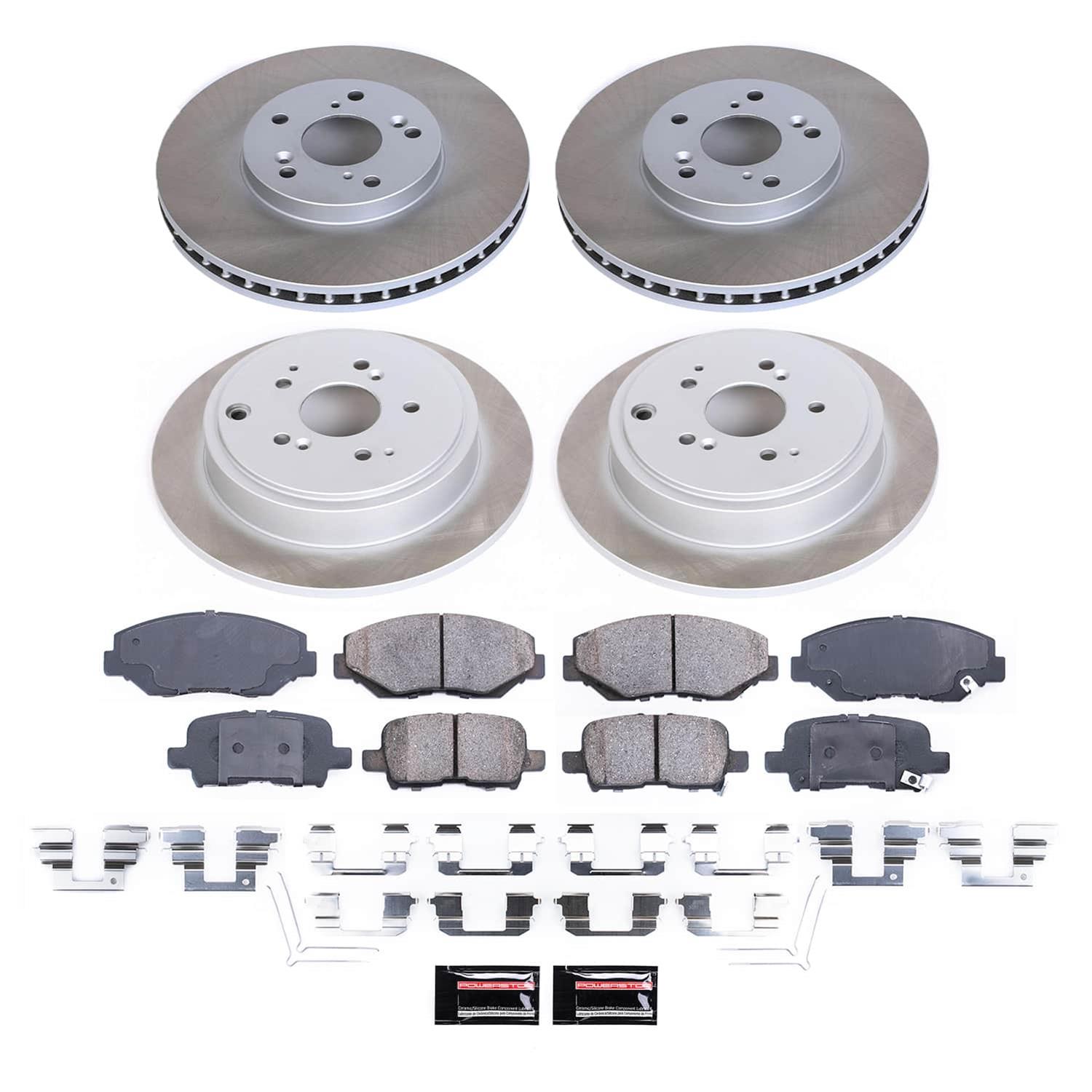 Power Stop 03-08 Honda Pilot Front and Rear Semi-Coated Rotor Kit (1x psbSC2302, 1x psbSC2382) thumbnail 5