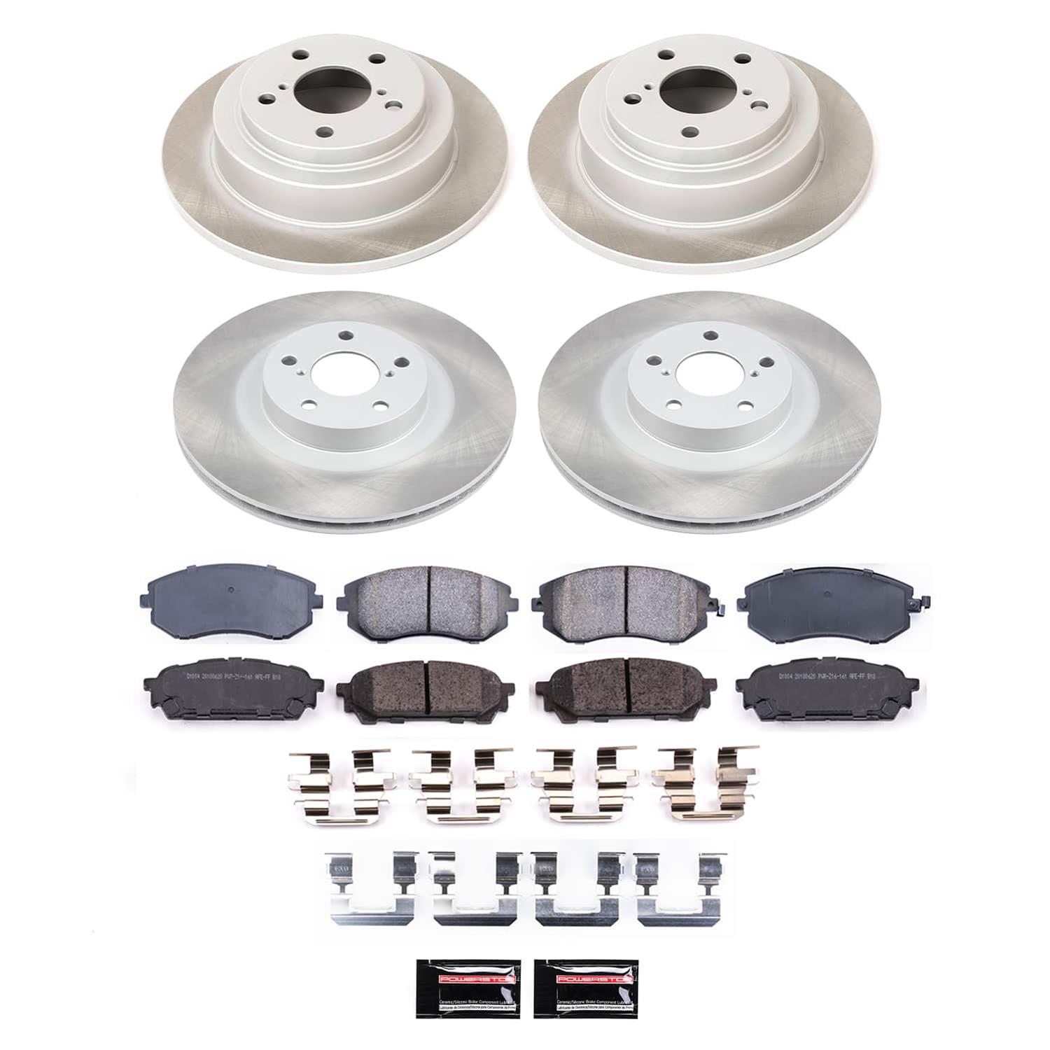 Power Stop 05-06 Saab 9-2X Front and Rear Semi-Coated Rotor Kit (1x psbSC2373, 1x psbSC447) thumbnail 5