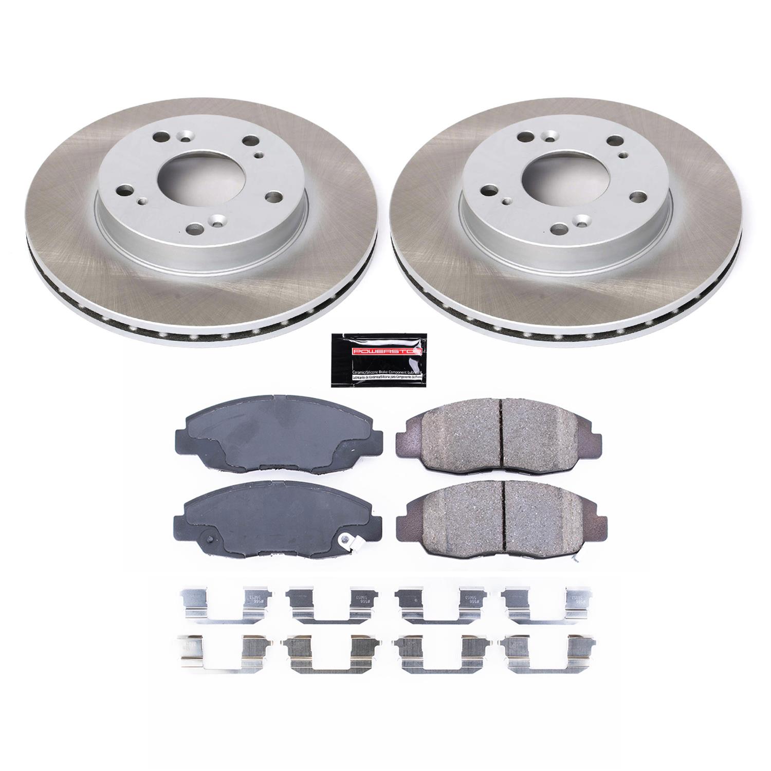 Power Stop 06-11 Honda Civic Front and Rear Semi-Coated Rotor Kit (1x psbSC1243, 1x psbSC2384) thumbnail 7