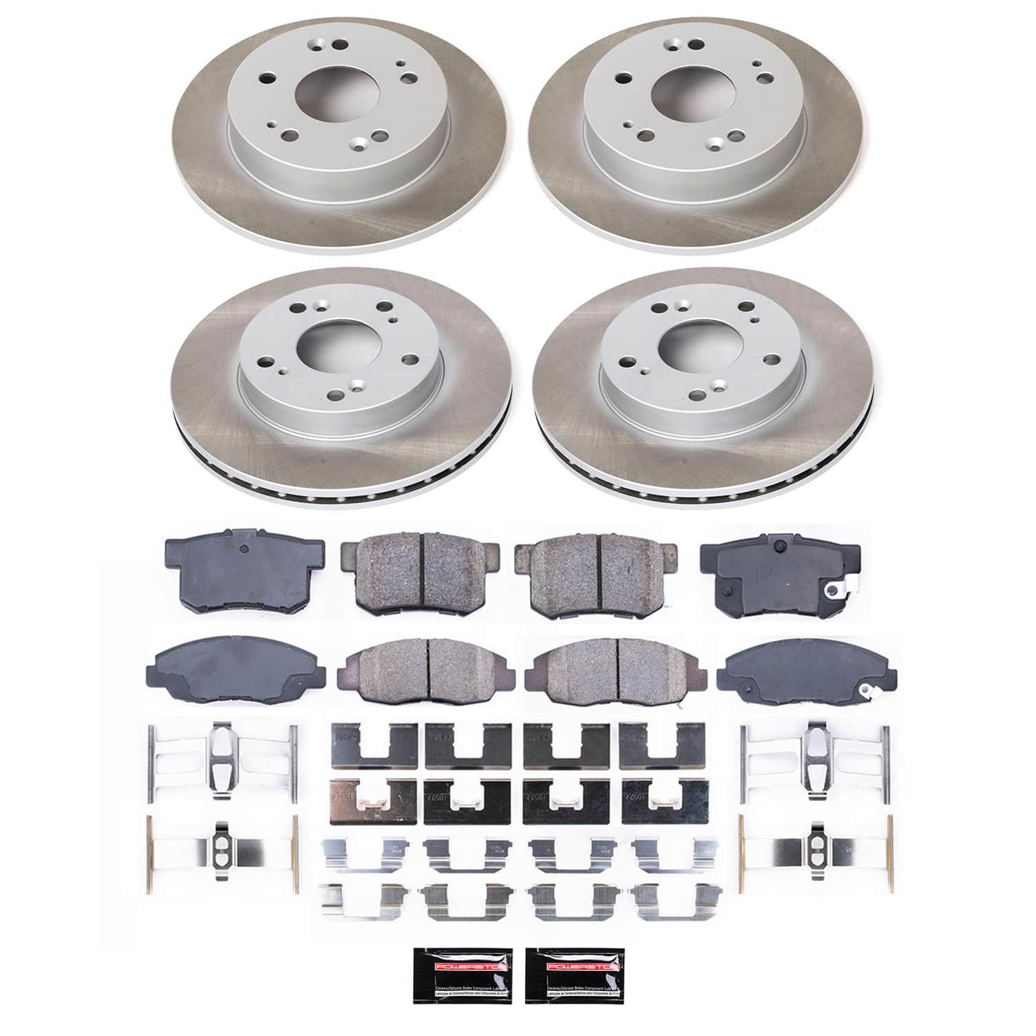 Power Stop 06-11 Honda Civic Front and Rear Semi-Coated Rotor Kit (1x psbSC1243, 1x psbSC2384) thumbnail 6