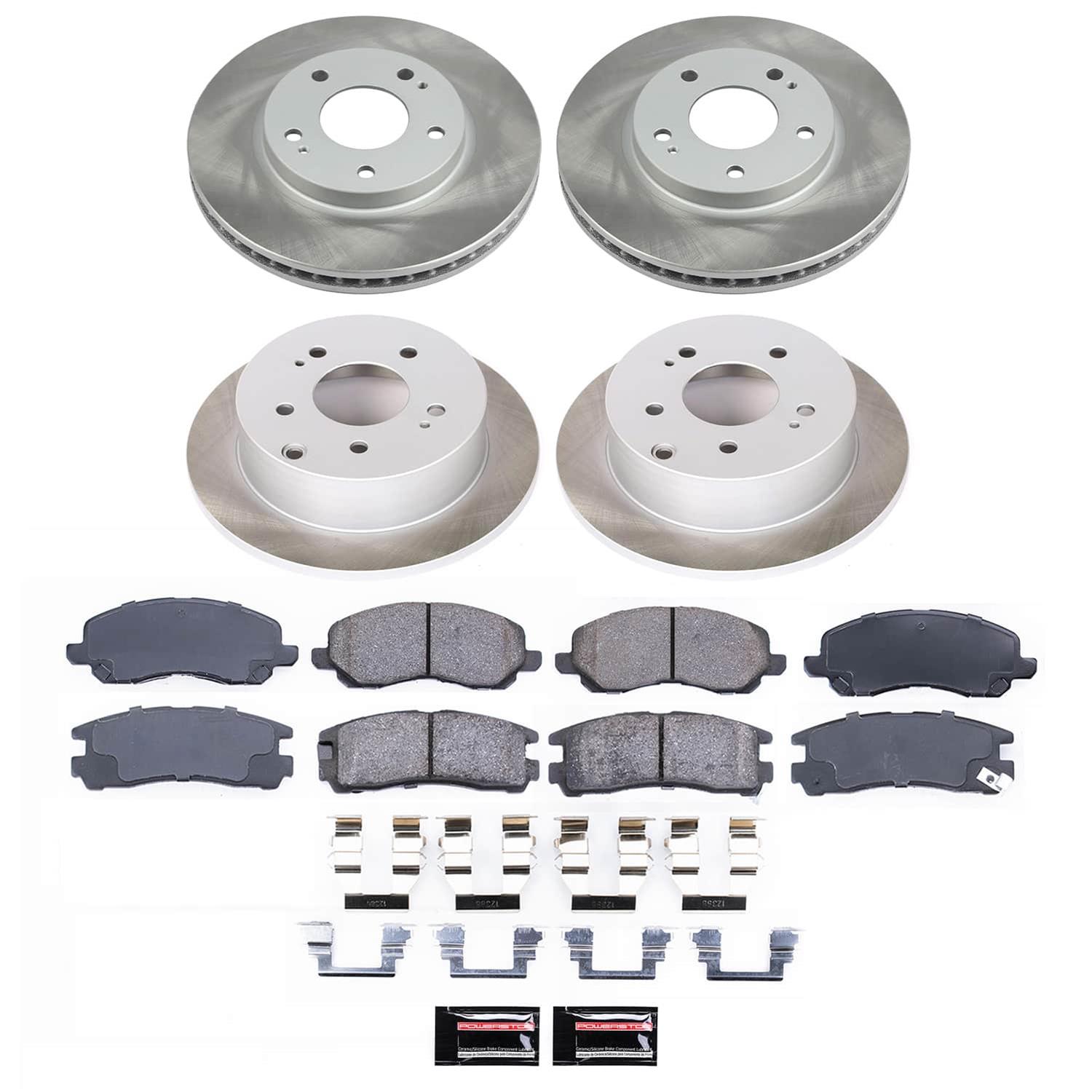 Power Stop 04-12 Mitsubishi Galant Front and Rear Semi-Coated Rotor Kit (1x psbSC155, 1x psbSC1678) thumbnail 5