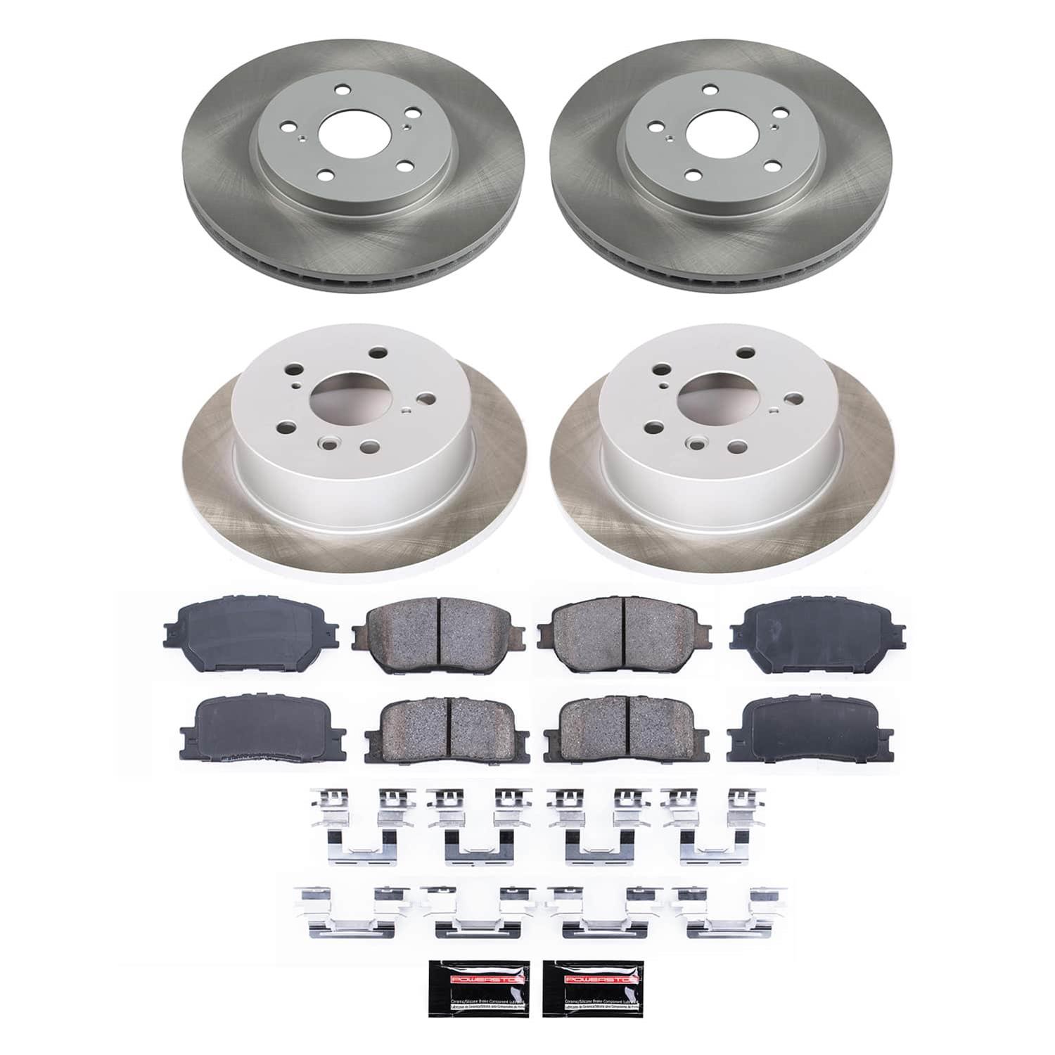 Power Stop 02-04 Toyota Camry Front and Rear Semi-Coated Rotor Kit (1x psbSC2414, 1x psbSC2418) thumbnail 5