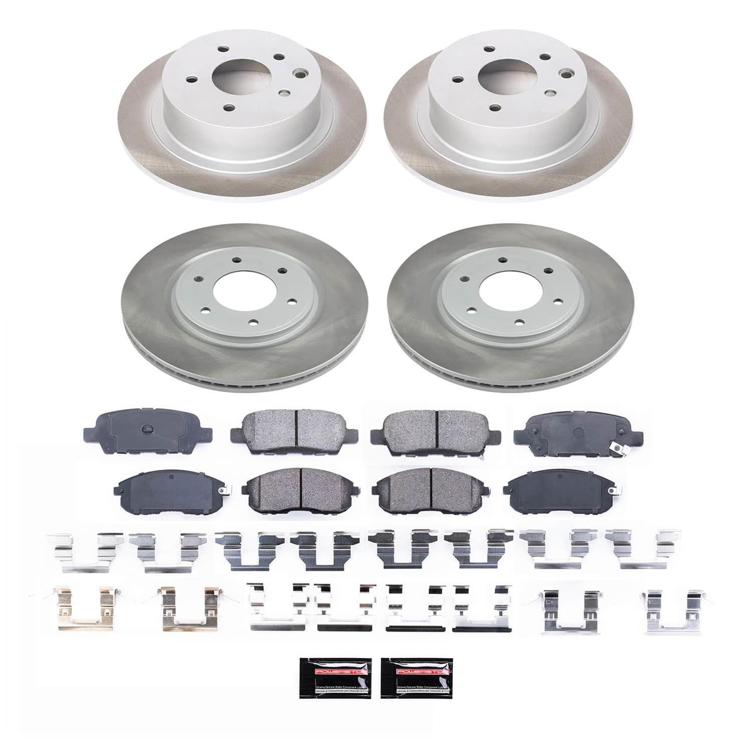 Power Stop 10-13 Nissan Altima Front and Rear Semi-Coated Rotor Kit (1x psbSC098, 1x psbSC241) thumbnail 5