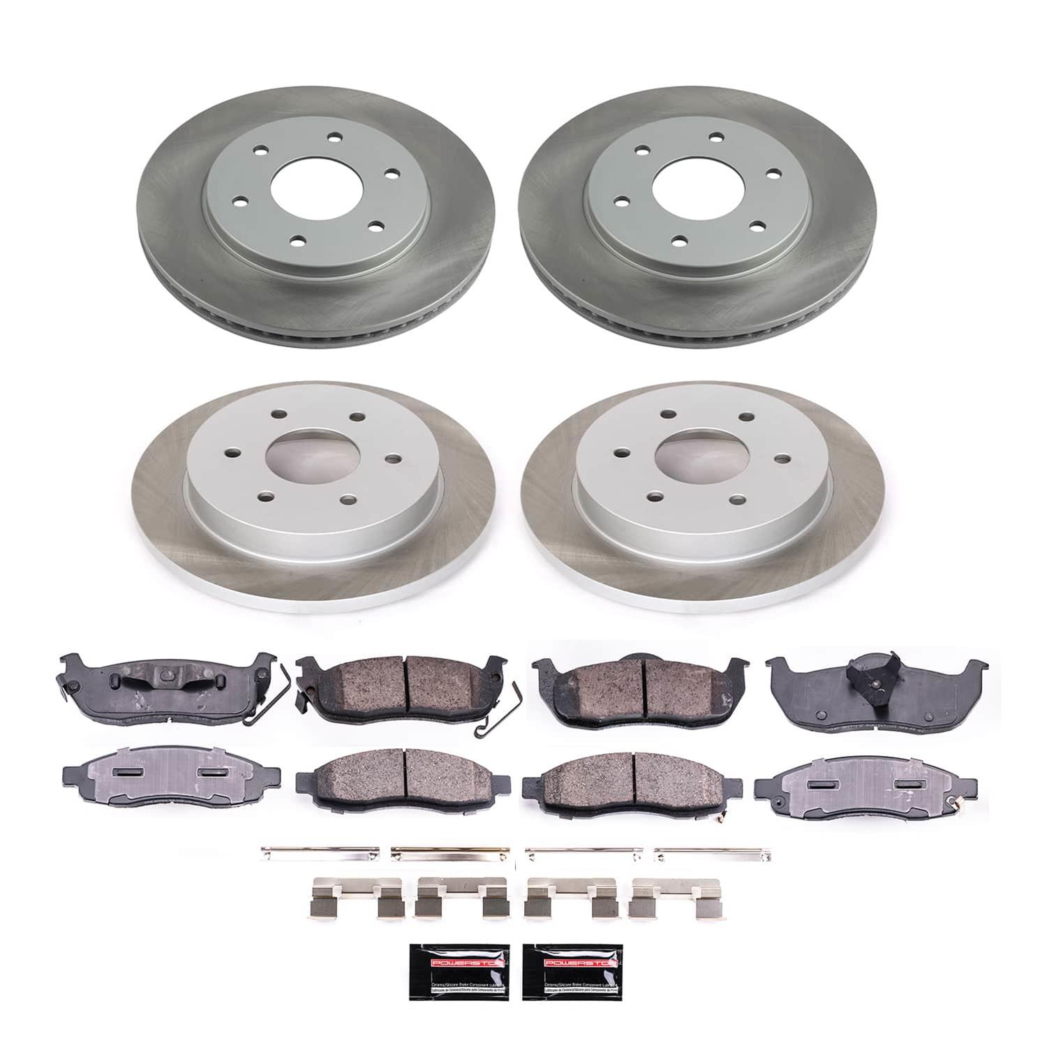 Power Stop 04-05 Infiniti QX56 Front and Rear Semi-Coated Rotor Kit (1x psbSC2442, 1x psbSC2445) thumbnail 5