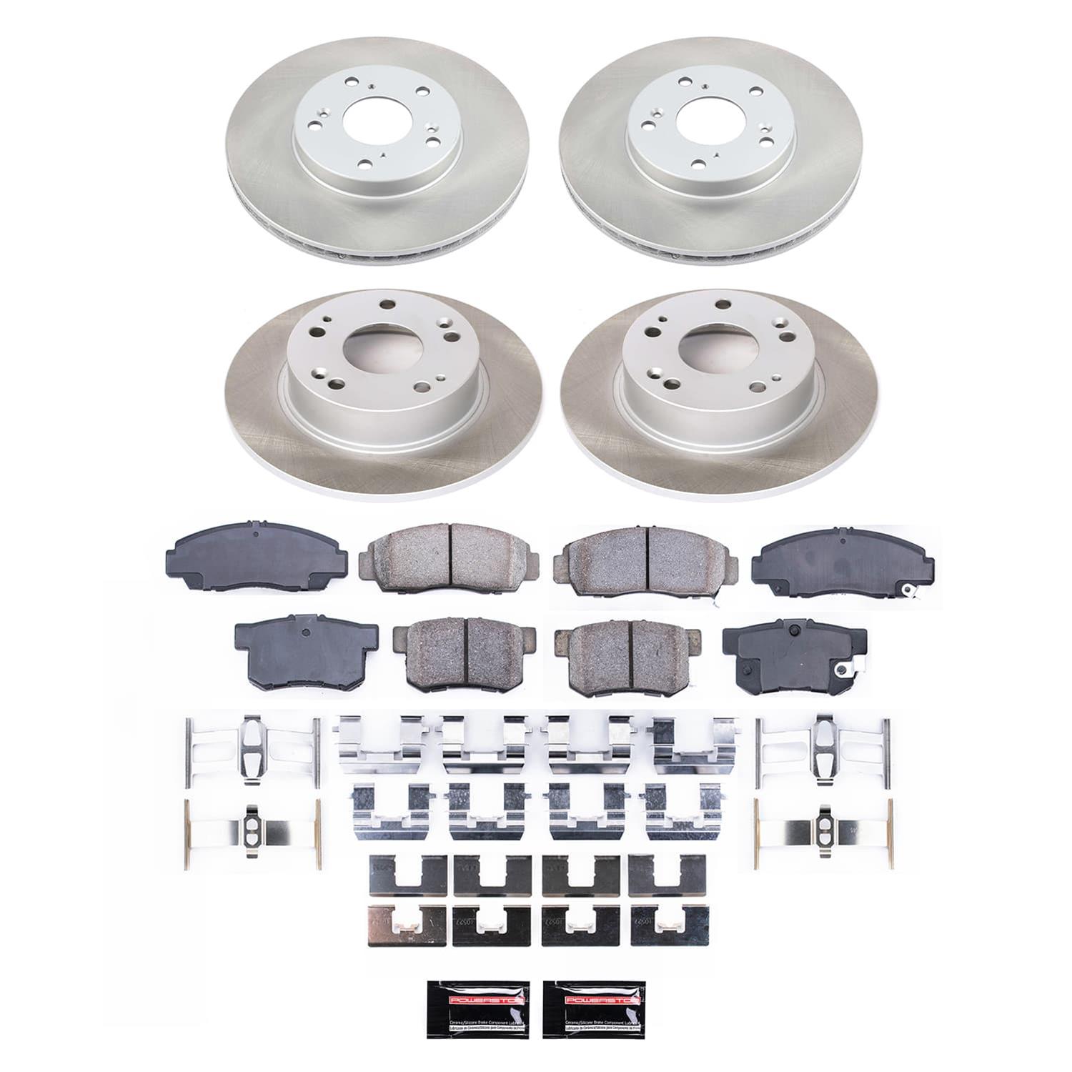Power Stop 03-07 Honda Accord Front and Rear Semi-Coated Rotor Kit (1x psbSC2391, 1x psbSC2558) thumbnail 5
