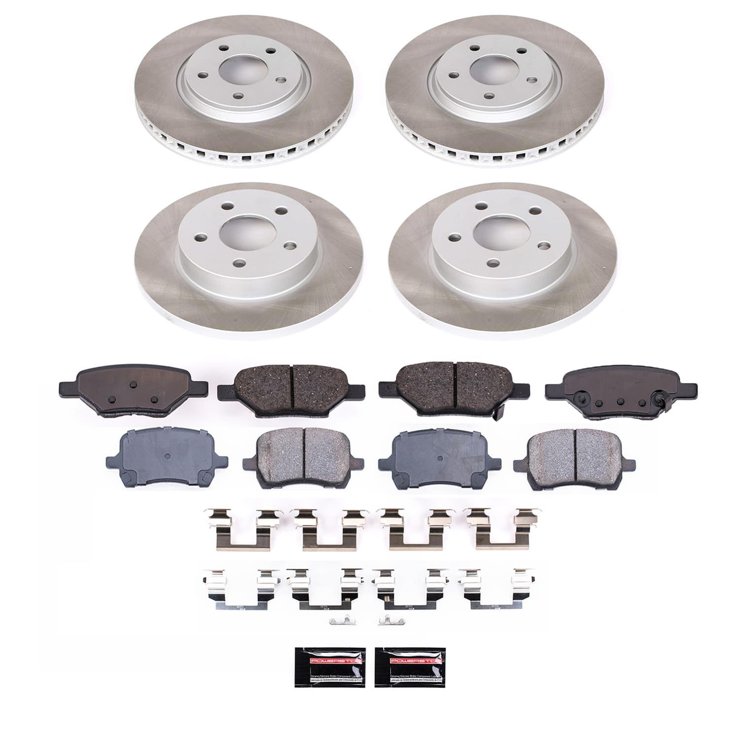Power Stop 2007 Chevrolet Cobalt Front and Rear Semi-Coated Rotor Kit (1x psbSC1614, 1x psbSC1616) thumbnail 5