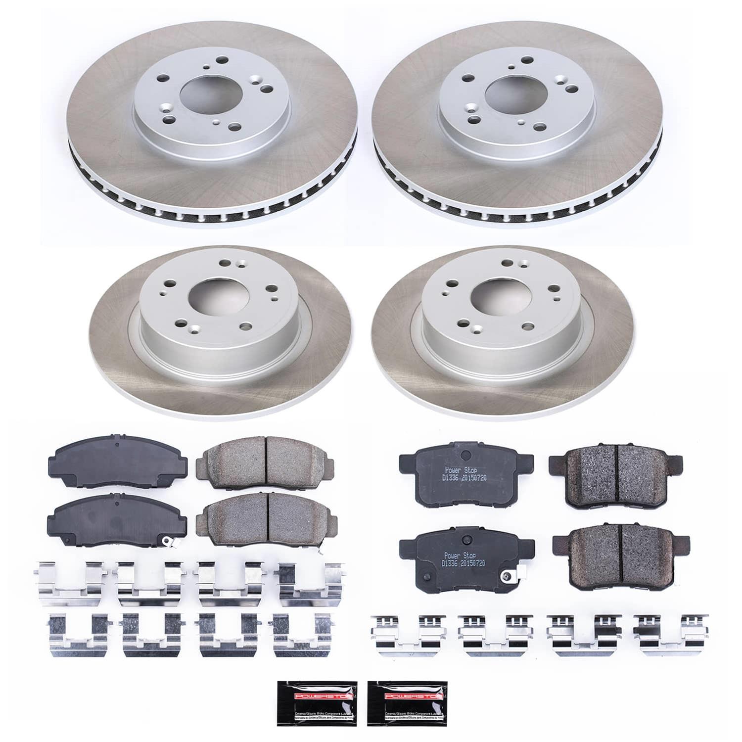 Power Stop 09-10 Acura TSX Front and Rear Semi-Coated Rotor Kit (1x psbSC2292, 1x psbSC3127) thumbnail 5