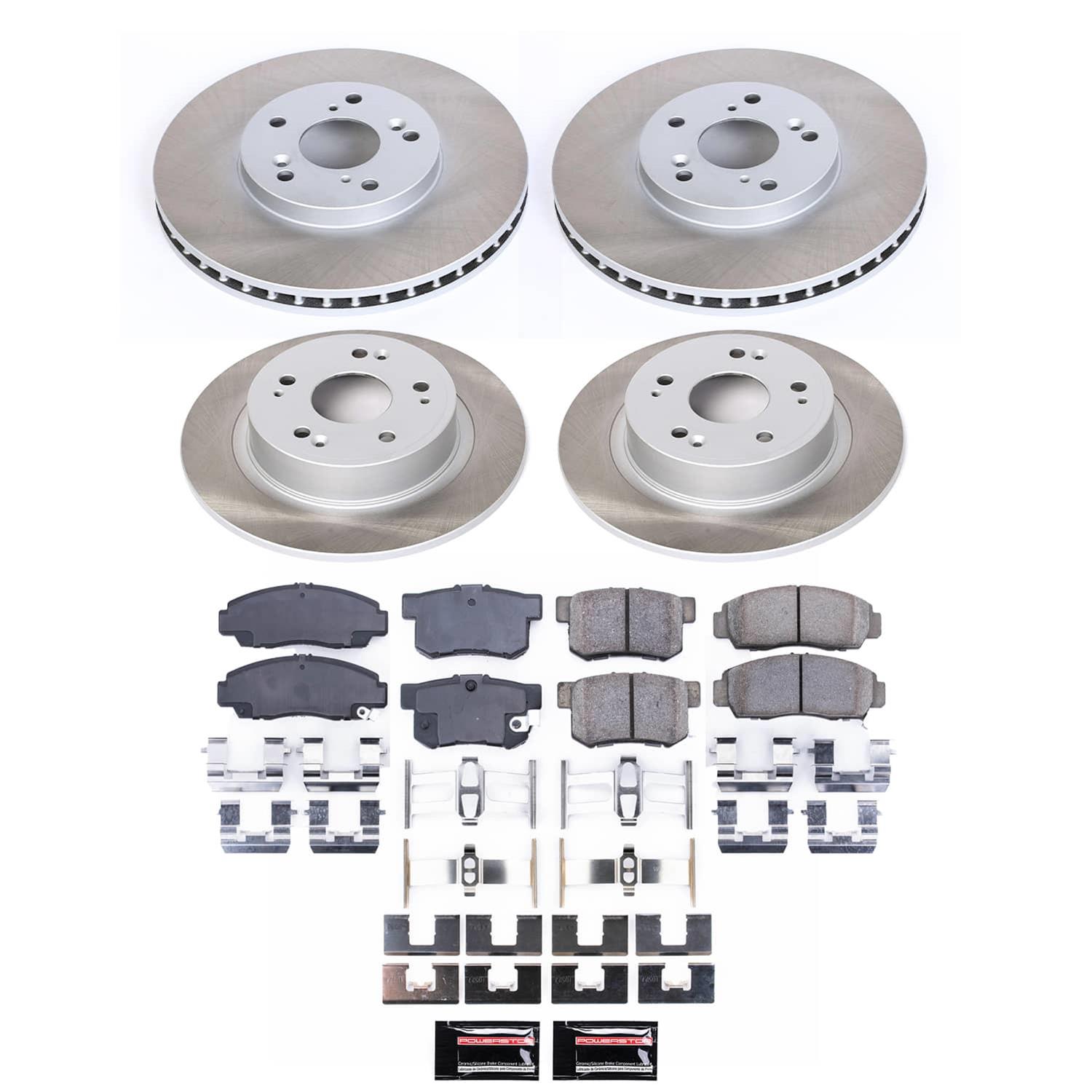 Power Stop 06-07 Honda Accord Front and Rear Semi-Coated Rotor Kit (1x psbSC2292, 1x psbSC3128) thumbnail 5