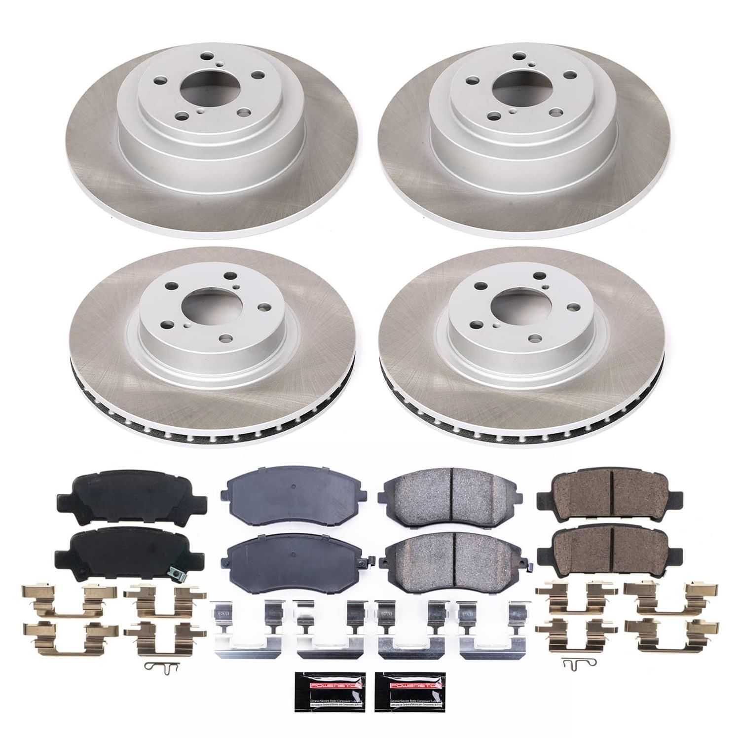 Power Stop 02-04 Subaru Legacy Front and Rear Semi-Coated Rotor Kit (1x psbSC1124, 1x psbSC3124) thumbnail 5