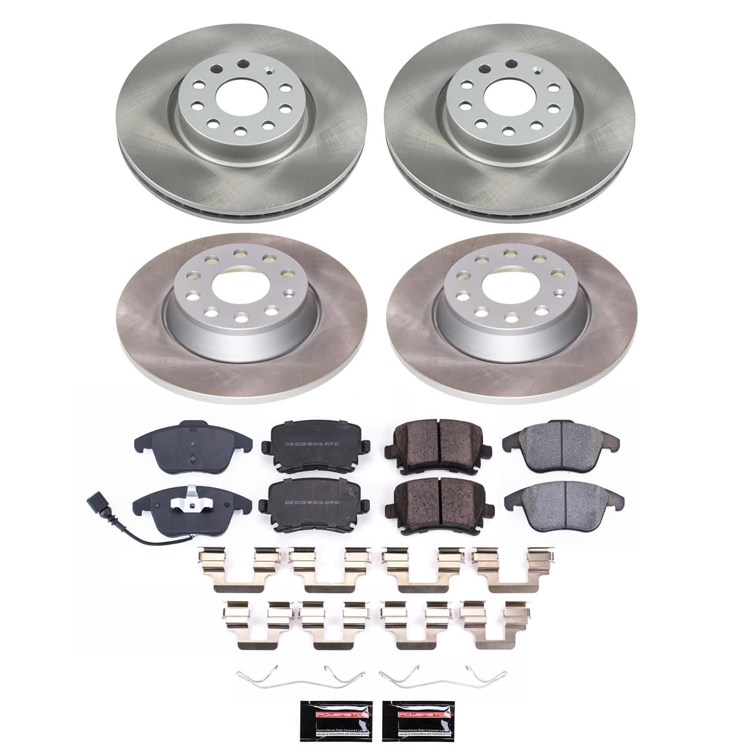 Power Stop 09-10 Volkswagen Tiguan Front and Rear Semi-Coated Rotor Kit (1x psbSC2261, 1x psbSC2963) thumbnail 5