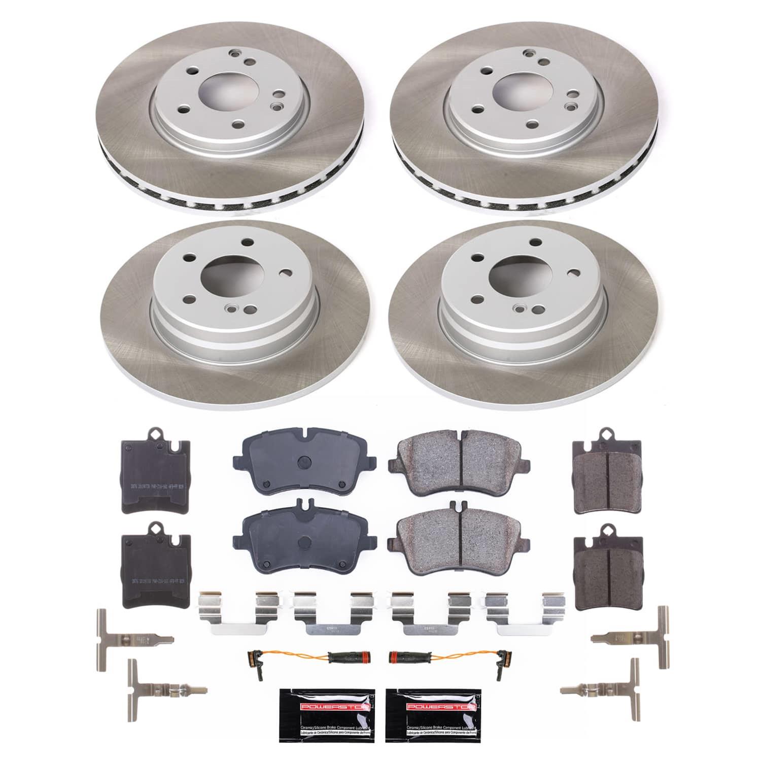 Power Stop 2003 Mercedes-Benz C230 Front and Rear Semi-Coated Rotor Kit (1x psbSC6698, 1x psbSC6702) thumbnail 5
