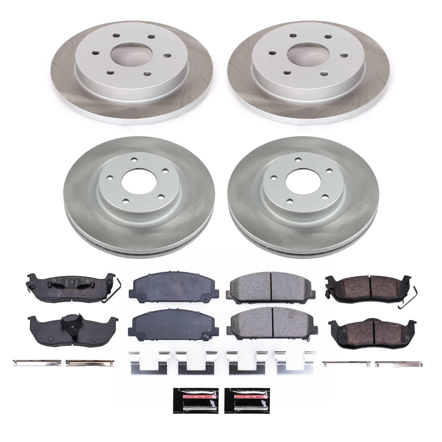 Power Stop 08-10 Infiniti QX56 Front and Rear Semi-Coated Rotor Kit (1x psbSC2445, 1x psbSC2961) thumbnail 5