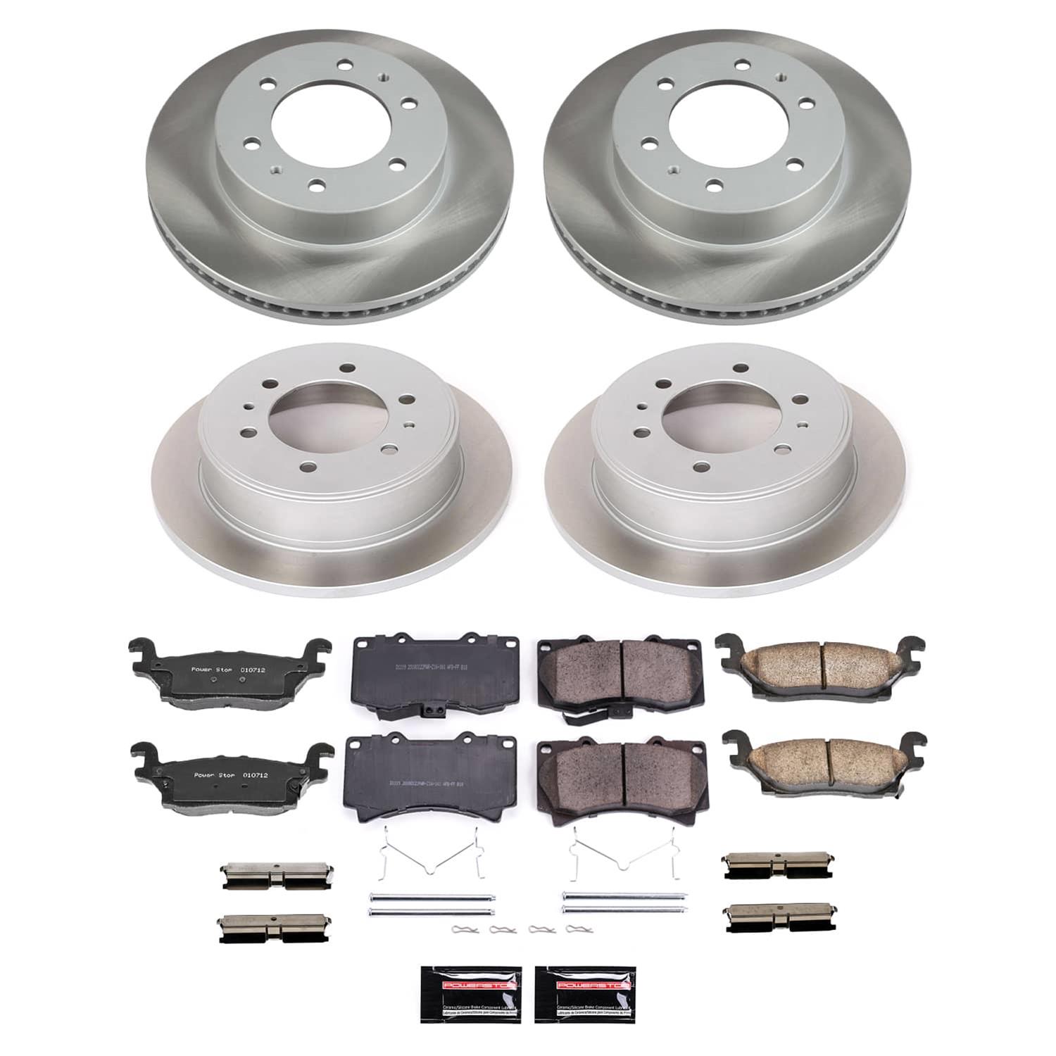 Power Stop 06-10 Hummer H3 Front and Rear Semi-Coated Rotor Kit (1x psbSC3035, 1x psbSC3067) thumbnail 5