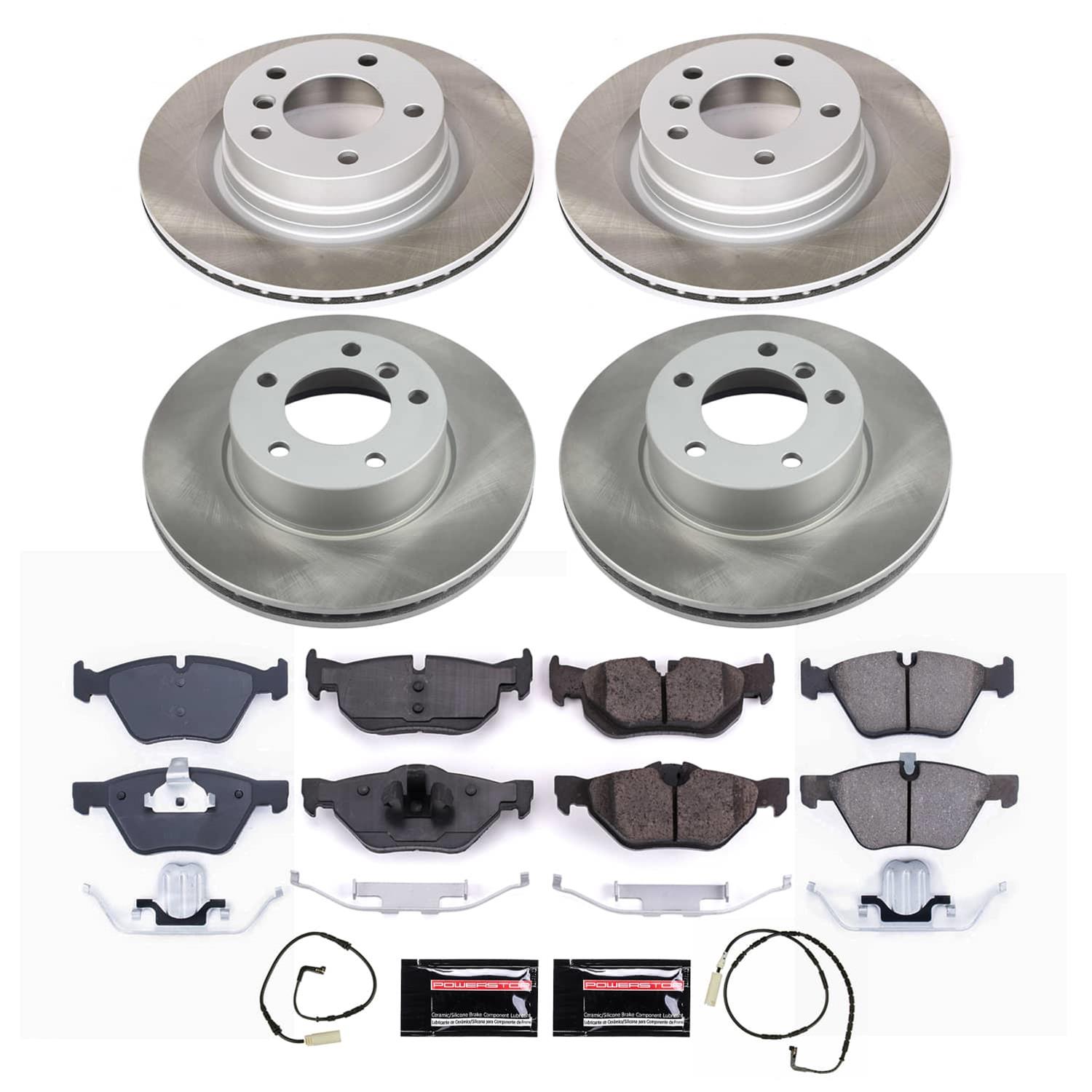 Power Stop 2006 BMW 325i Front and Rear Semi-Coated Rotor Kit (1x psbSC044, 1x psbSC3087) thumbnail 5
