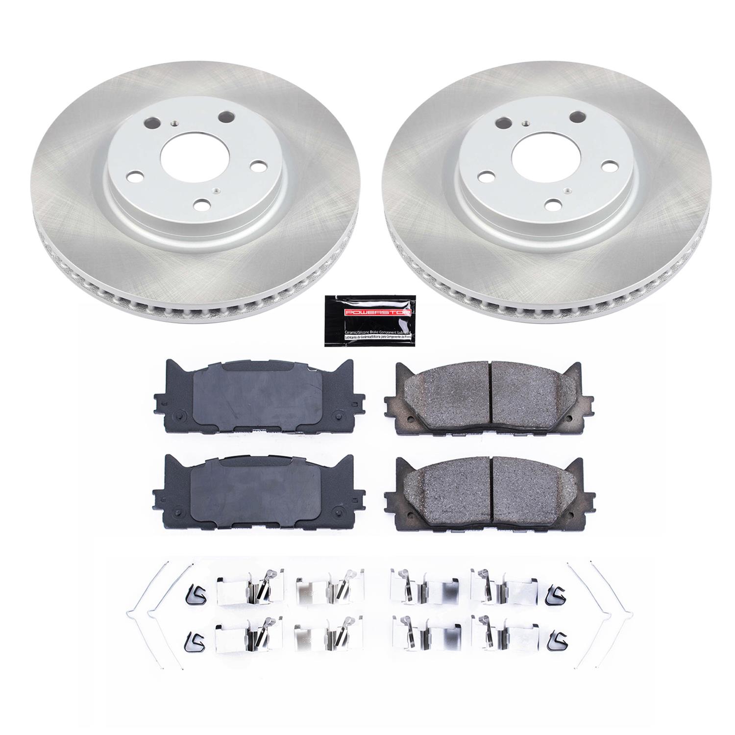 Power Stop 13-18 Lexus ES300h Front and Rear Semi-Coated Rotor Kit (1x psbSC3053, 1x psbSC6520) thumbnail 6