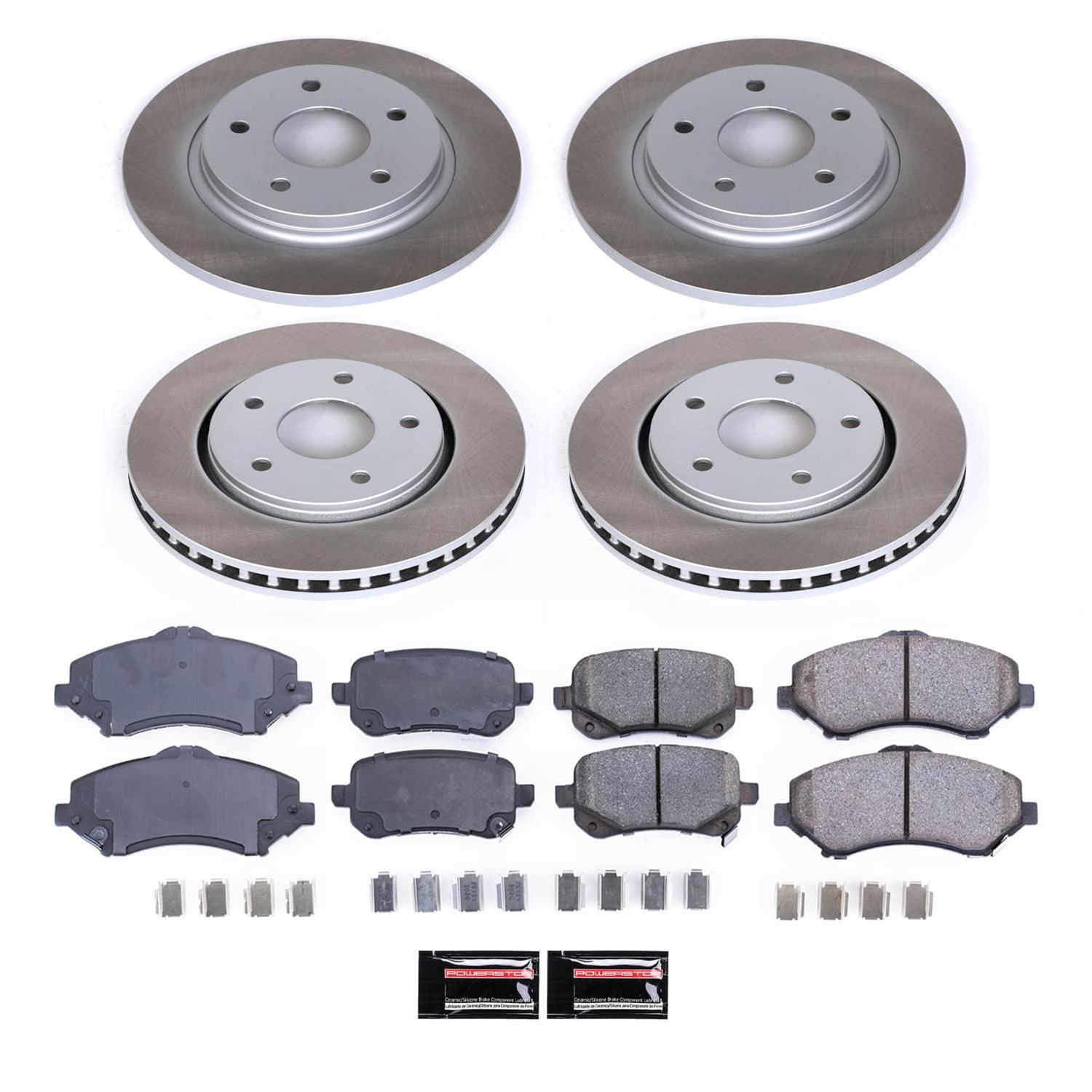 Power Stop 08-12 Chrysler Town & Country Front and Rear Semi-Coated Rotor Kit (1x psbSC3118, 1x psbSC4569) thumbnail 5