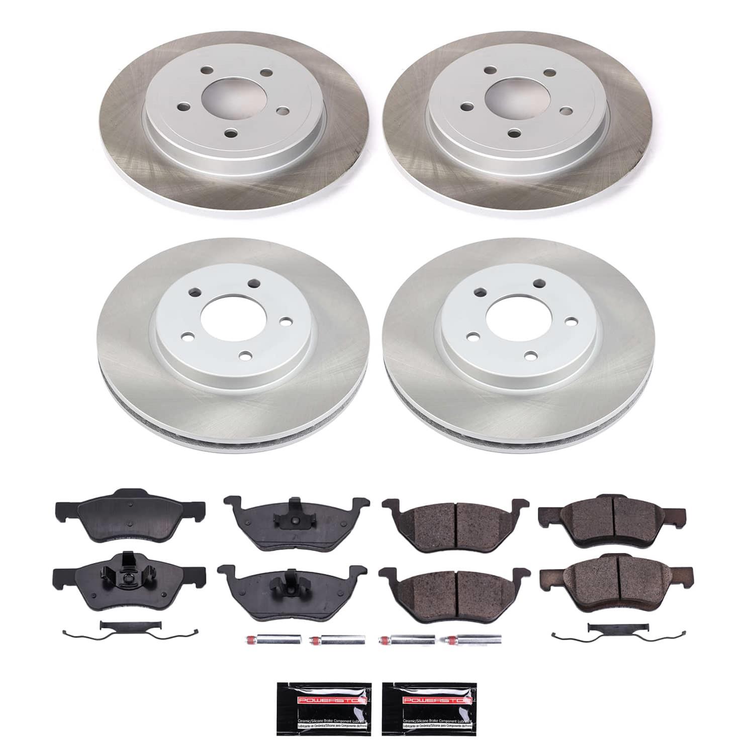 Power Stop 05-07 Ford Escape Front and Rear Semi-Coated Rotor Kit (1x psbSC4580, 1x psbSC4585) thumbnail 5