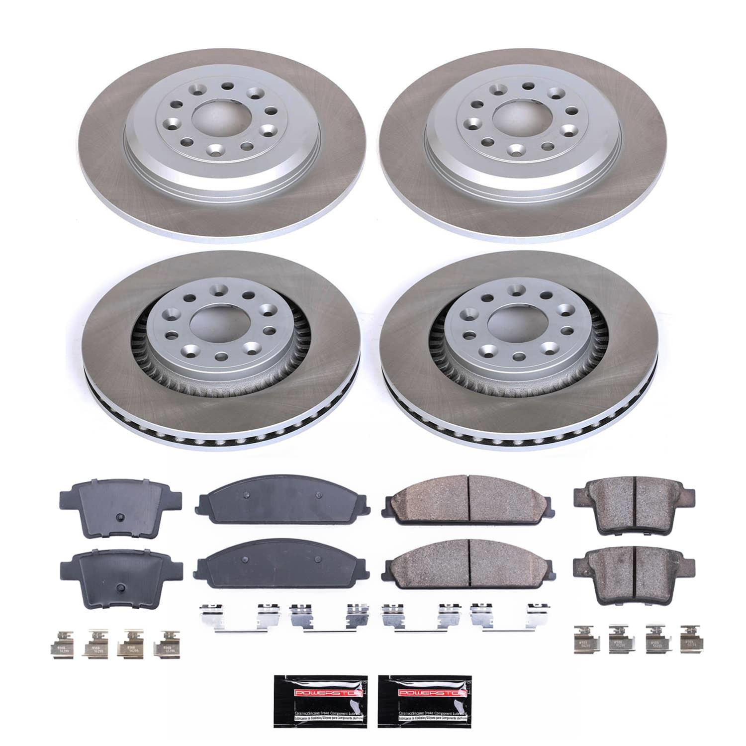 Power Stop 05-07 Ford Five Hundred Front and Rear Semi-Coated Rotor Kit (1x psbSC4599, 1x psbSC4600) thumbnail 5