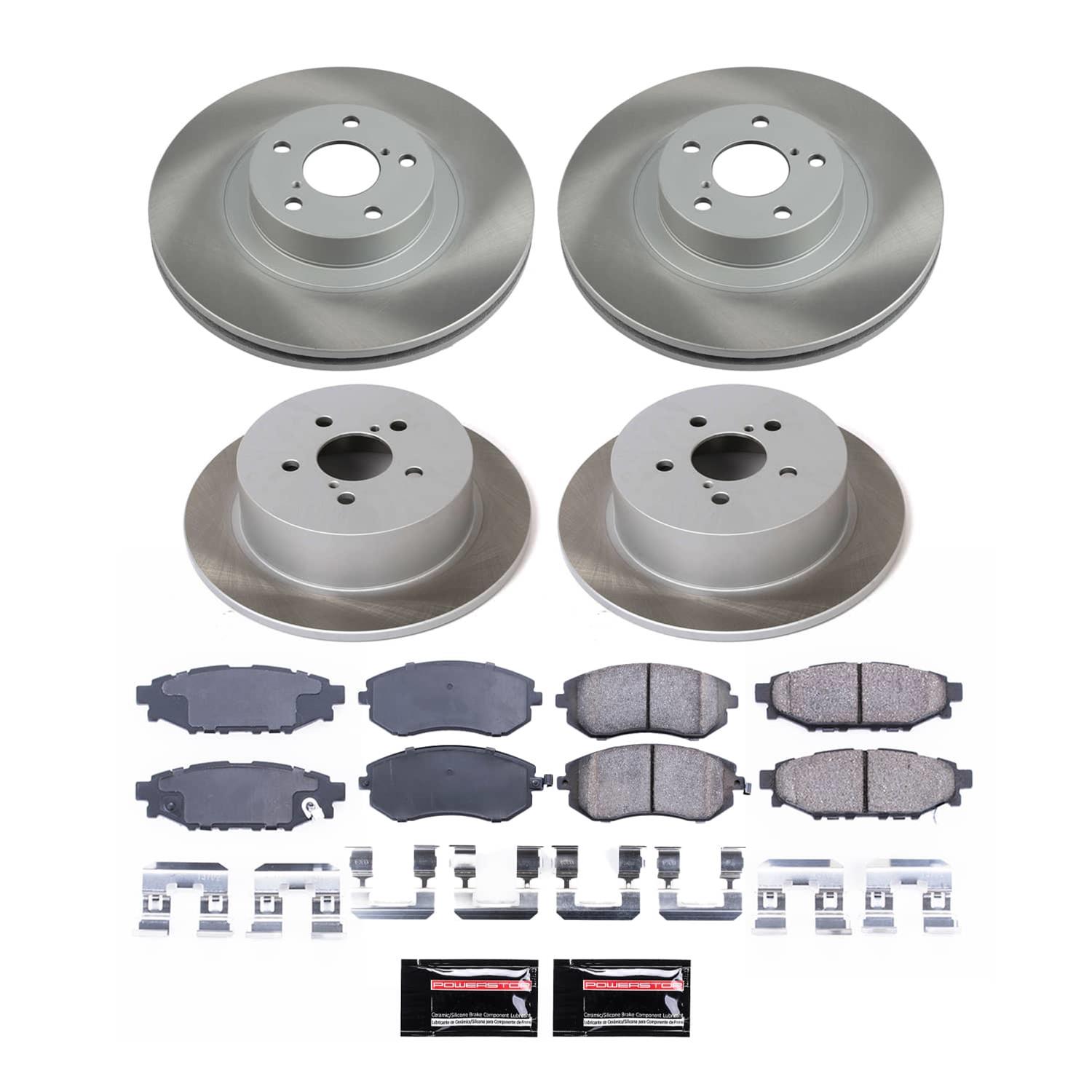 Power Stop 06-09 Subaru Legacy Front and Rear Semi-Coated Rotor Kit (1x psbSC3038, 1x psbSC4632) thumbnail 5