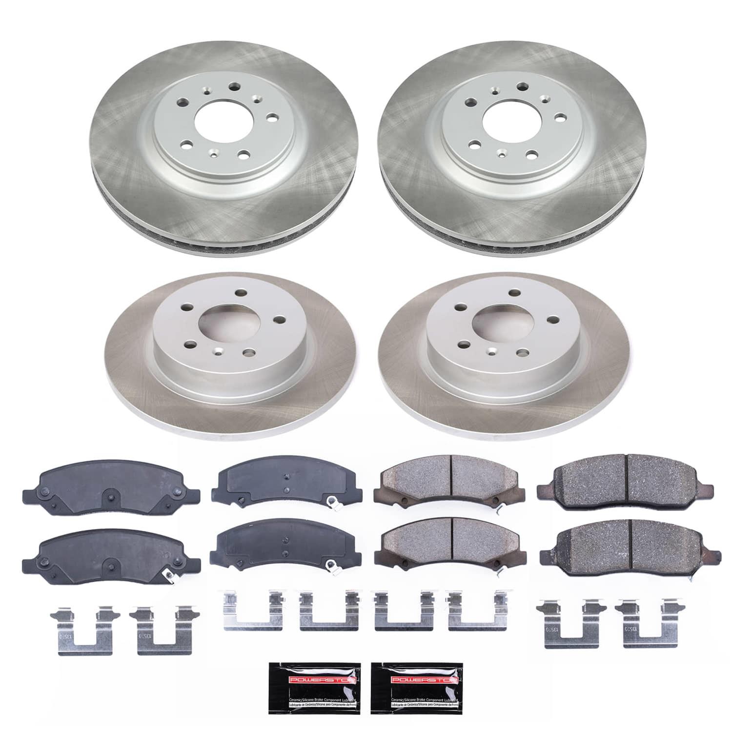 Power Stop 06-11 Buick Lucerne Front and Rear Semi-Coated Rotor Kit (1x psbSC4654, 1x psbSC4658) thumbnail 5