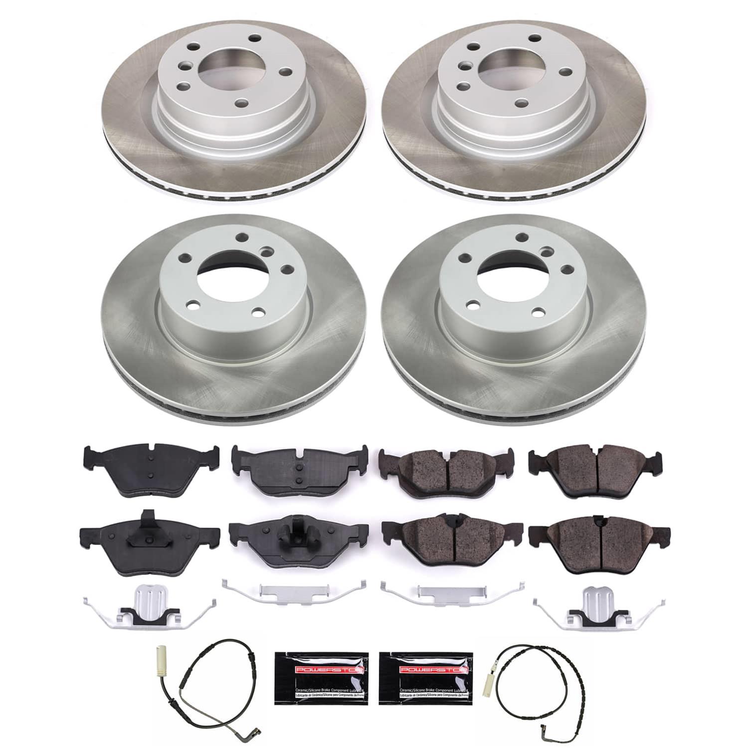 Power Stop 2007 BMW 328i Front and Rear Semi-Coated Rotor Kit (1x psbSC044, 1x psbSC4590) thumbnail 5