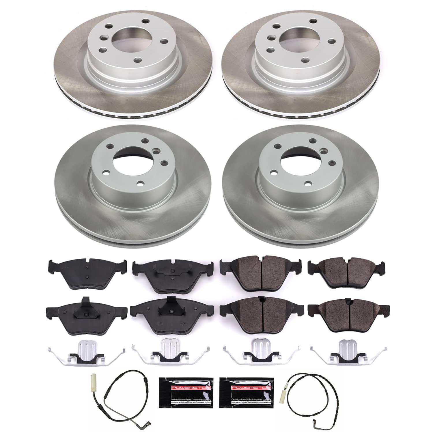 Power Stop 08-10 BMW 328i Front and Rear Semi-Coated Rotor Kit (1x psbSC044, 1x psbSC4677) thumbnail 5