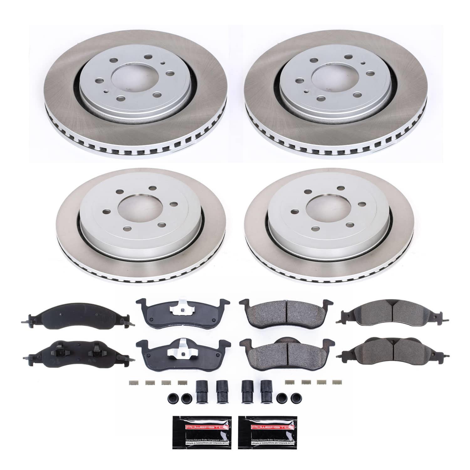 Power Stop 07-09 Ford Expedition Front and Rear Semi-Coated Rotor Kit (1x psbSC4682, 1x psbSC4683) thumbnail 5