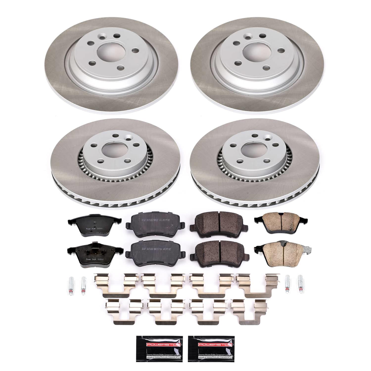 Power Stop 15-18 Volvo S60 Front and Rear Semi-Coated Rotor Kit (1x psbSC4698, 1x psbSC4704) thumbnail 5