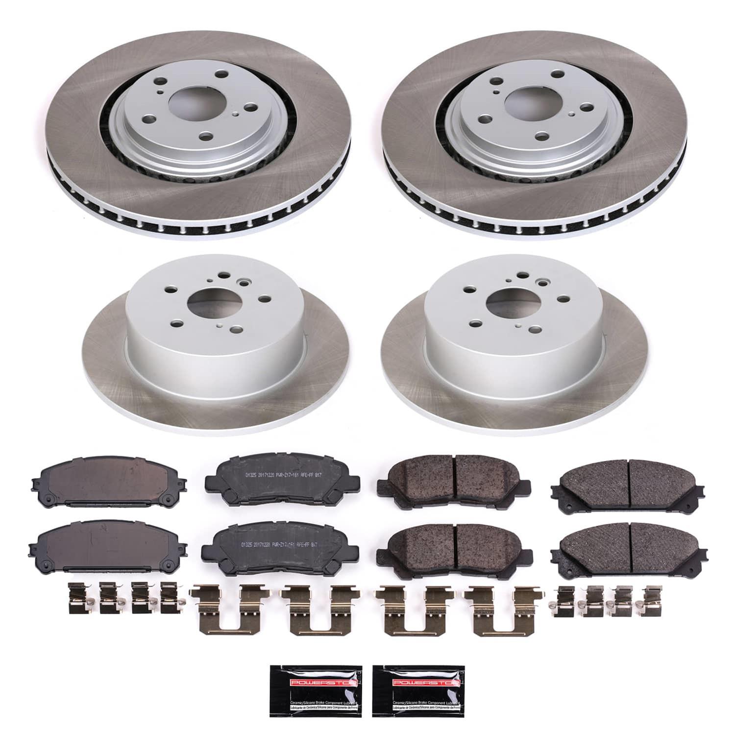 Power Stop 08-13 Toyota Highlander Front and Rear Semi-Coated Rotor Kit (1x psbSC4713, 1x psbSC4714) thumbnail 5
