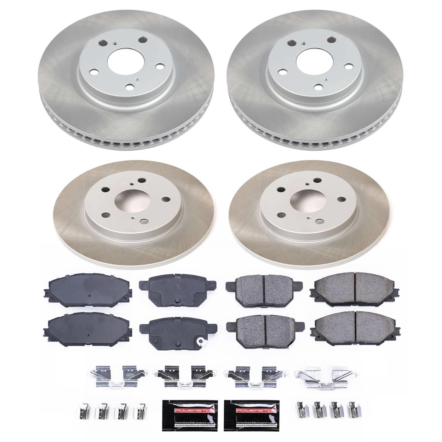 Power Stop 09-10 Pontiac Vibe Front and Rear Semi-Coated Rotor Kit (1x psbSC3054, 1x psbSC4737) thumbnail 5