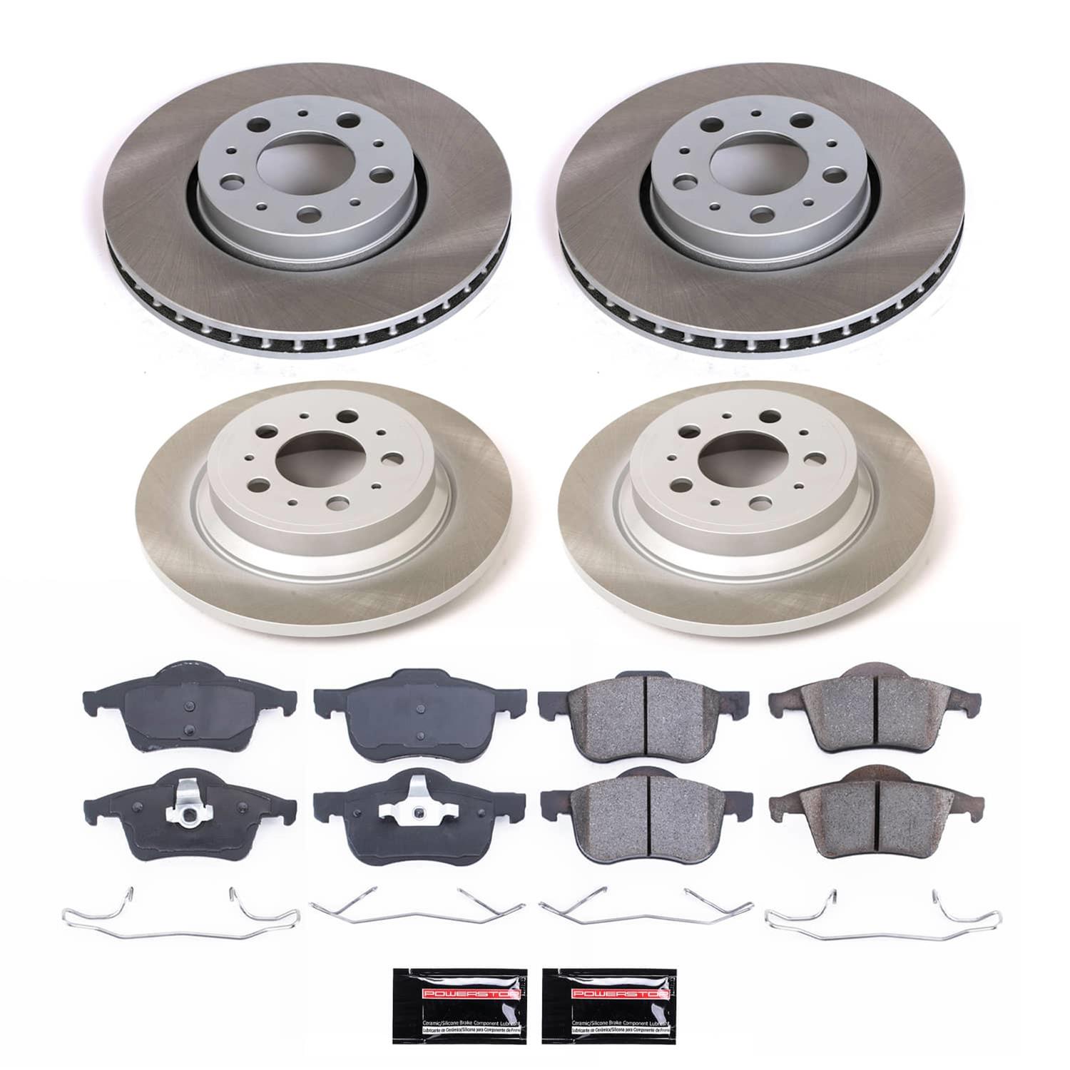 Power Stop 01-09 Volvo S60 Front and Rear Semi-Coated Rotor Kit (1x psbSC3004, 1x psbSC5196) thumbnail 5