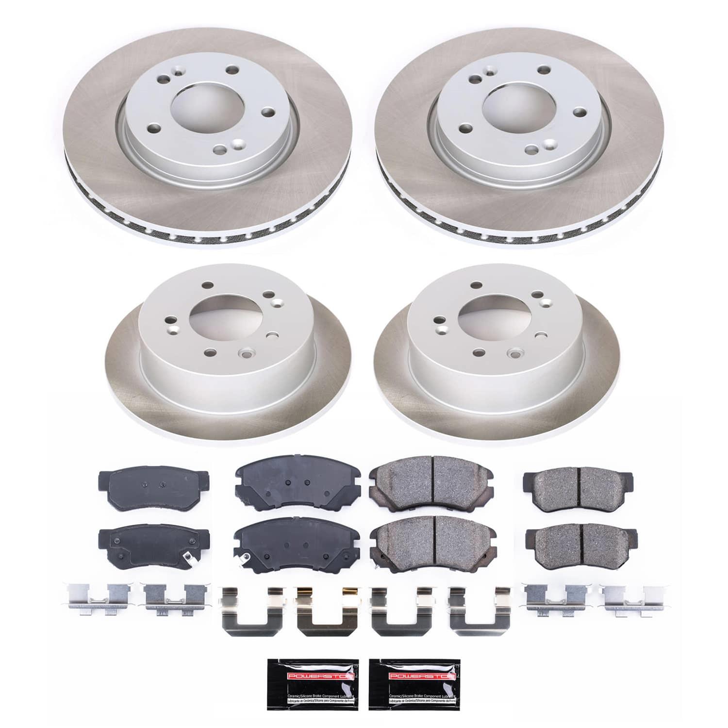 Power Stop 07-10 Hyundai Elantra Front and Rear Semi-Coated Rotor Kit (1x psbSC5210, 1x psbSC5291) thumbnail 5