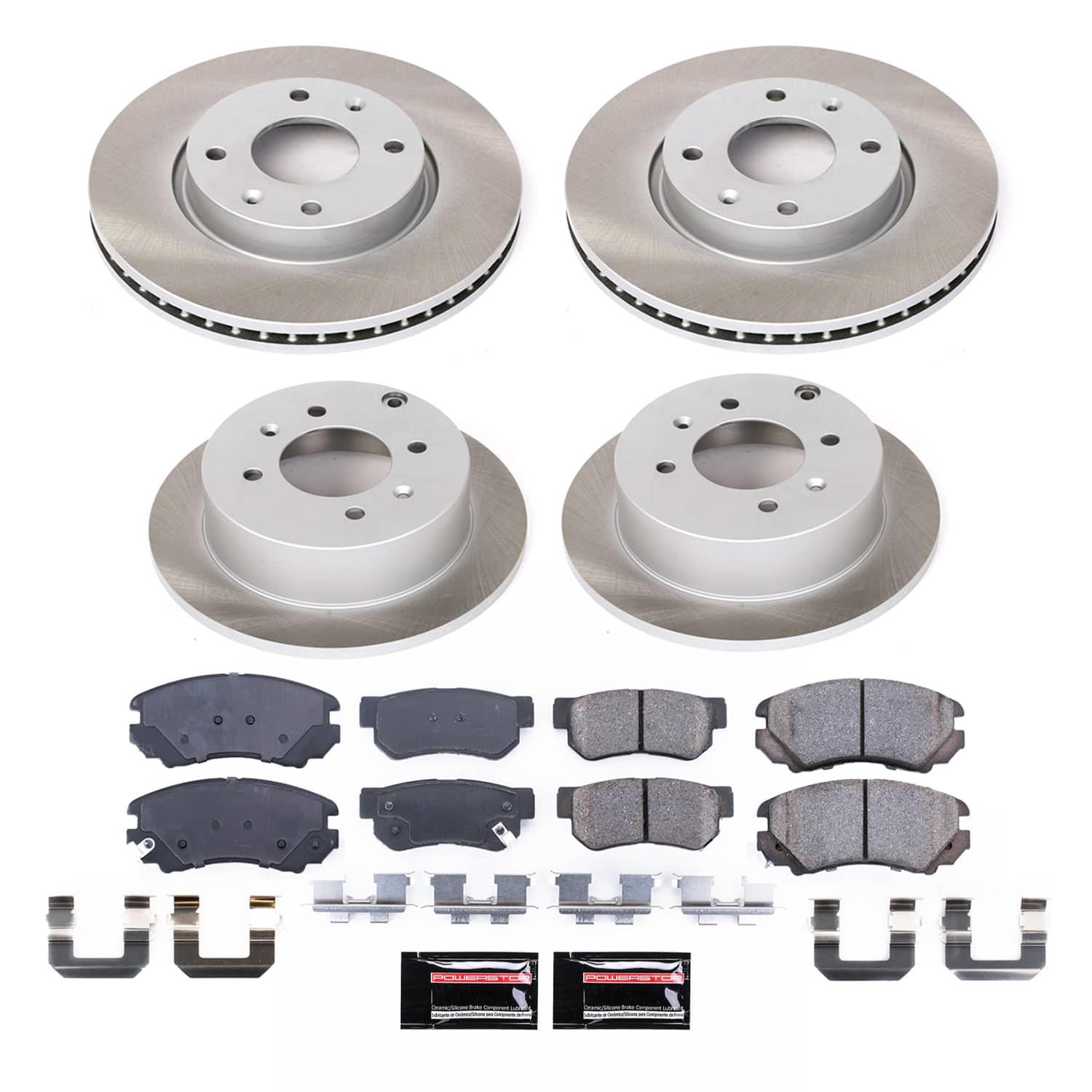 Power Stop 03-05 Hyundai Sonata Front and Rear Semi-Coated Rotor Kit (1x psbSC5212, 1x psbSC5290) thumbnail 5