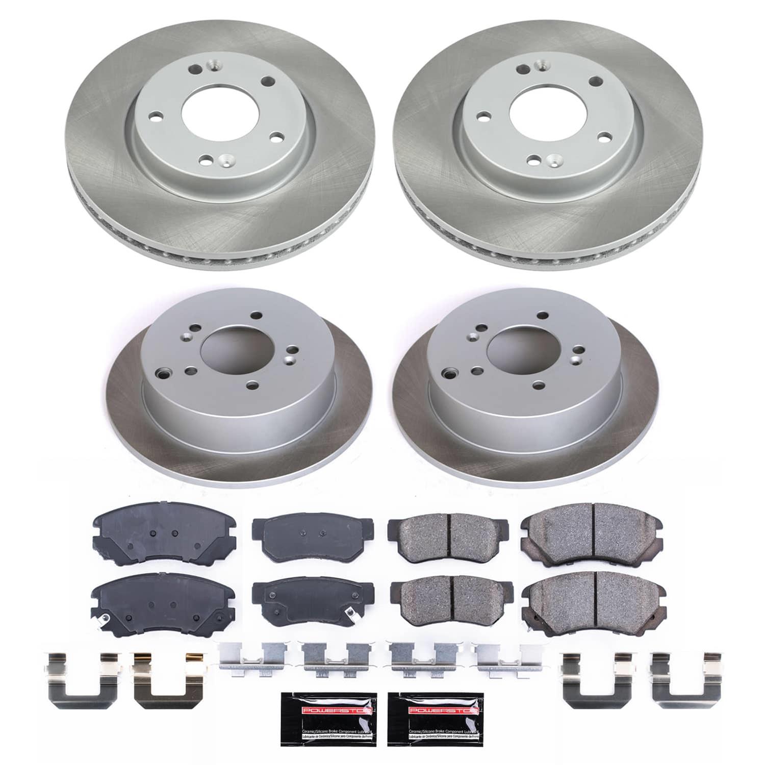 Power Stop 05-09 Hyundai Tucson Front and Rear Semi-Coated Rotor Kit (1x psbSC165, 1x psbSC5213) thumbnail 5
