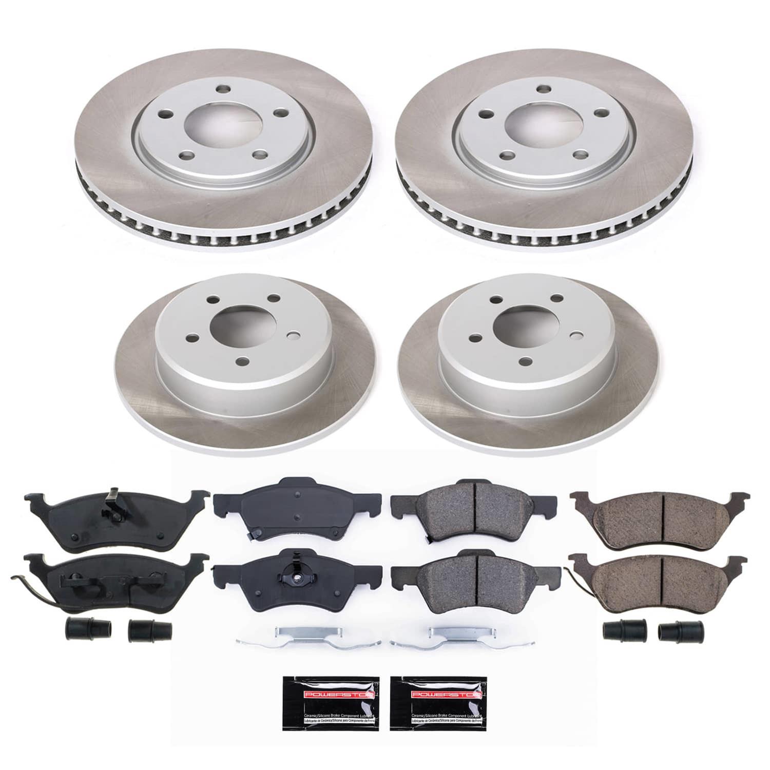 Power Stop 01-07 Chrysler Town & Country Front and Rear Semi-Coated Rotor Kit (1x psbSC5247, 1x psbSC5248) thumbnail 5