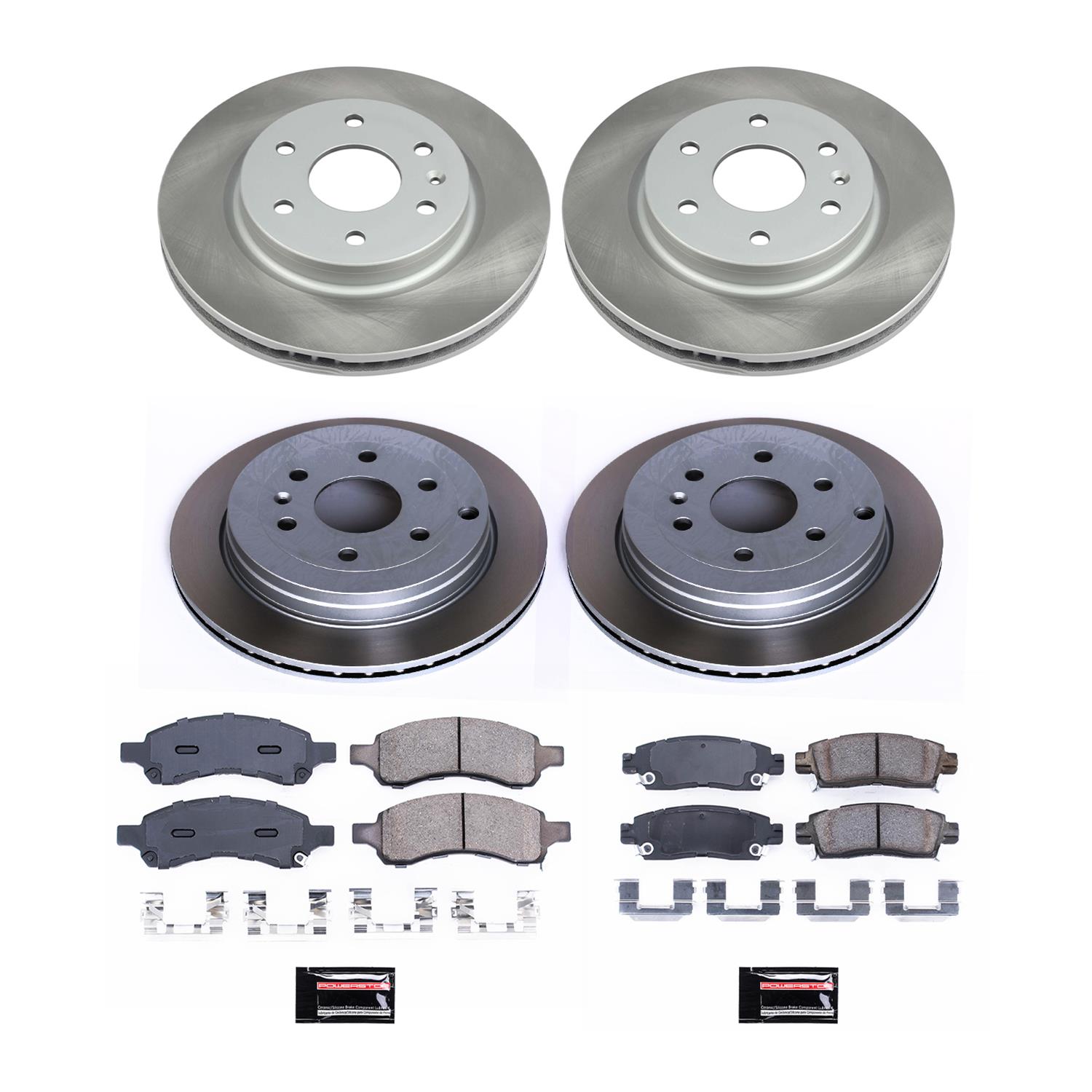 Power Stop 08-17 Buick Enclave Front and Rear Semi-Coated Rotor Kit (1x psbSC4657, 1x psbSC5262) thumbnail 6
