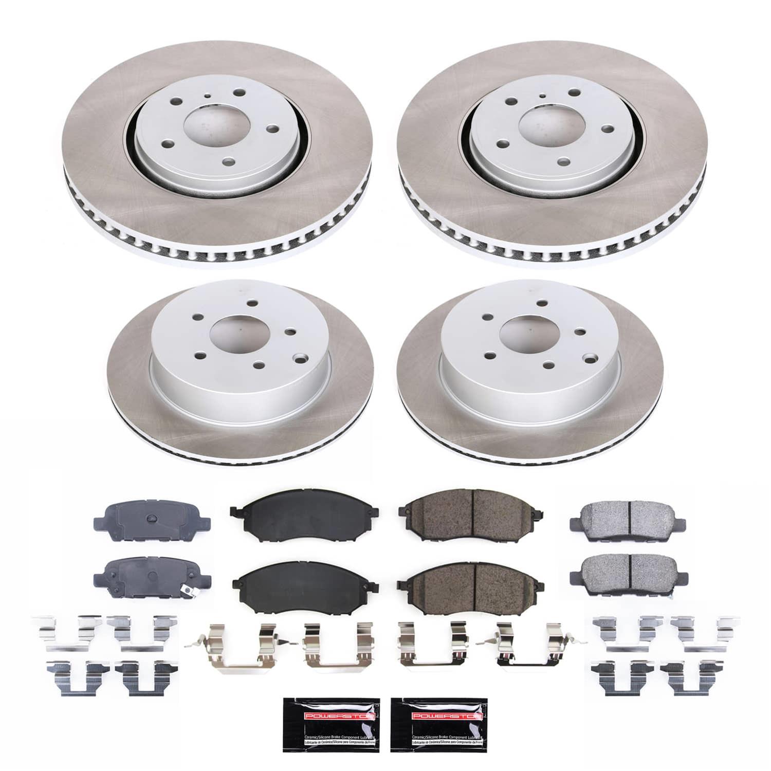 Power Stop 05-08 Infiniti FX35 Front and Rear Semi-Coated Rotor Kit (1x psbSC2427, 1x psbSC5264) thumbnail 5