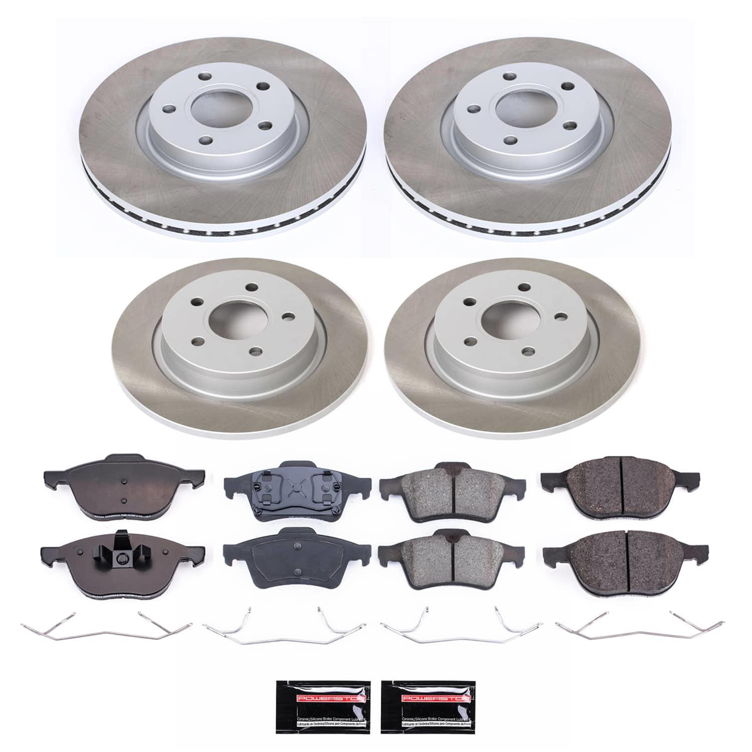 Power Stop 04-05 Volvo S40 Front and Rear Semi-Coated Rotor Kit (1x psbSC4575, 1x psbSC5309) thumbnail 5