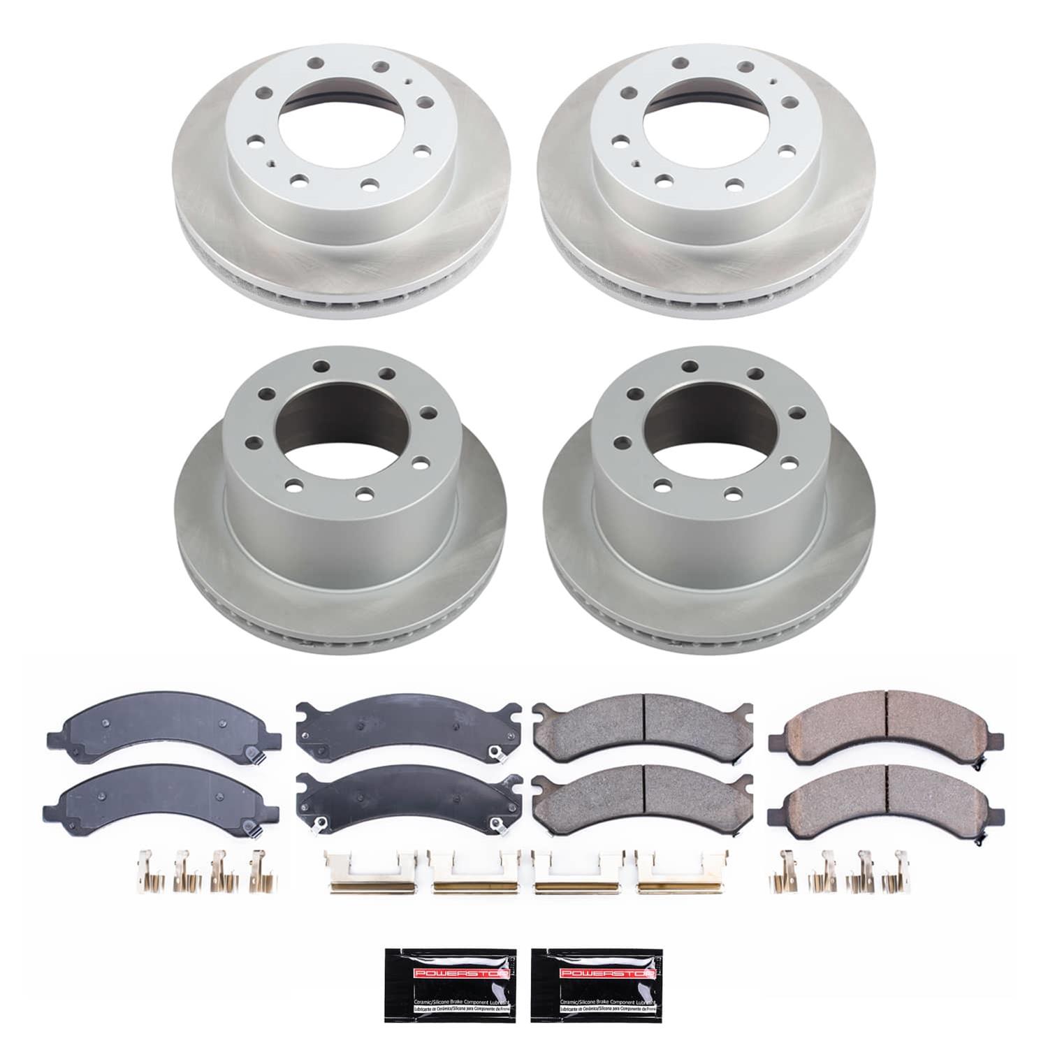 Power Stop 03-08 Chevrolet Express 3500 Front and Rear Semi-Coated Rotor Kit (1x psbSC2071, 1x psbSC5328) thumbnail 5