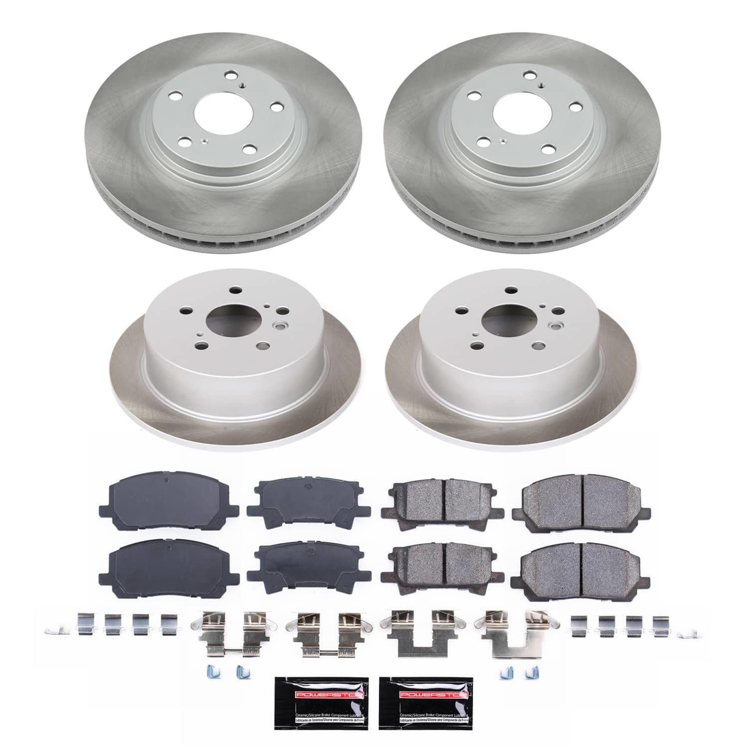 PowerStop Z17 Autospecialty F&R Brake Kit w/ Calipers | Acura TSX/Honda Accord (KCOE5391) (SPF5391)