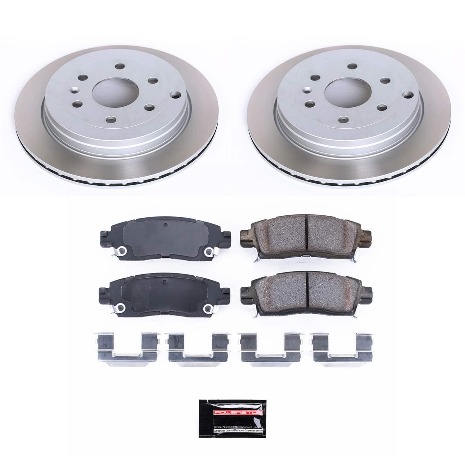 Power Stop 08-17 Buick Enclave Front and Rear Semi-Coated Rotor Kit (1x psbSC4657, 1x psbSC5262) thumbnail 8